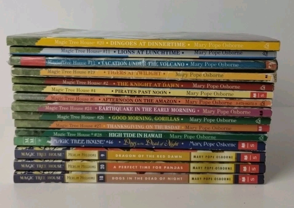 Lot of 15 Magic Tree House/Merlin Missions Paperback Books by Mary Pope Osborne