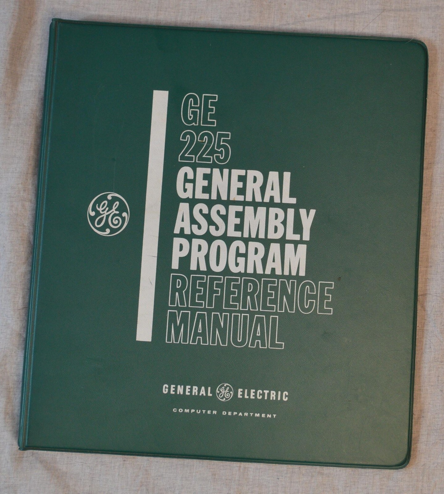 GE 225 General Assembly Program Reference Manual General Electric Binder Blank