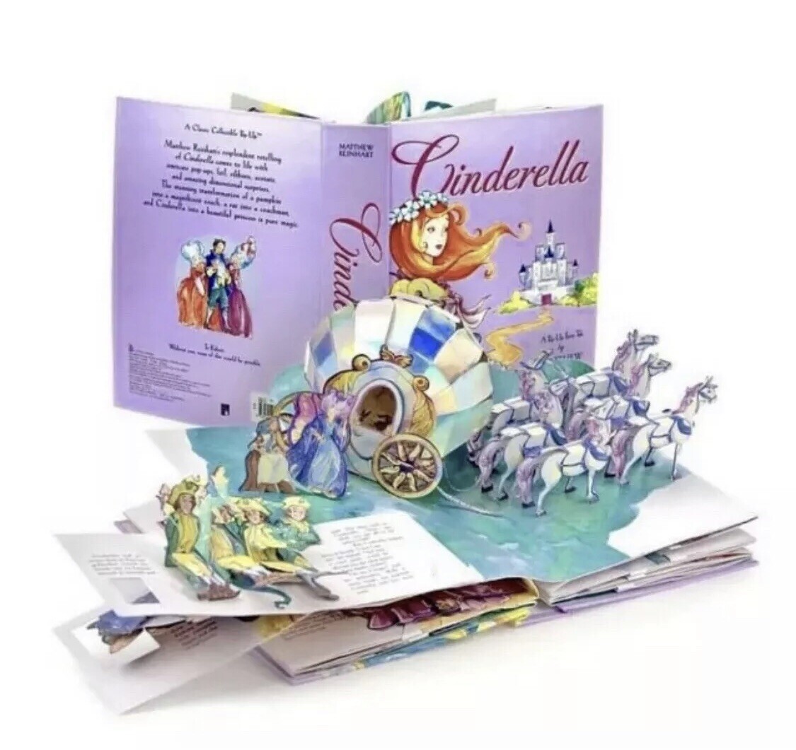 Cinderella Pop Up Book, Matthew Reinhart Disney Fairytale Interactive NEW!