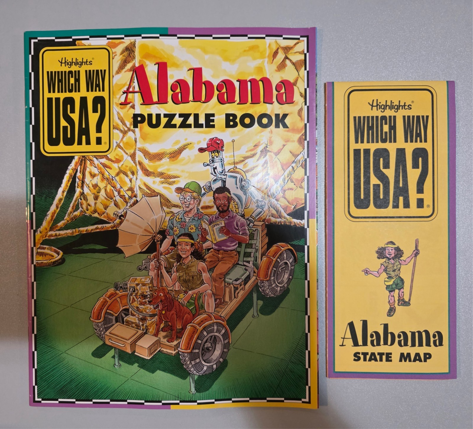 BUILD YOUR OWN 90s Highlights Which Way USA? – WITH MAPS, BOOKS, & STICKERS