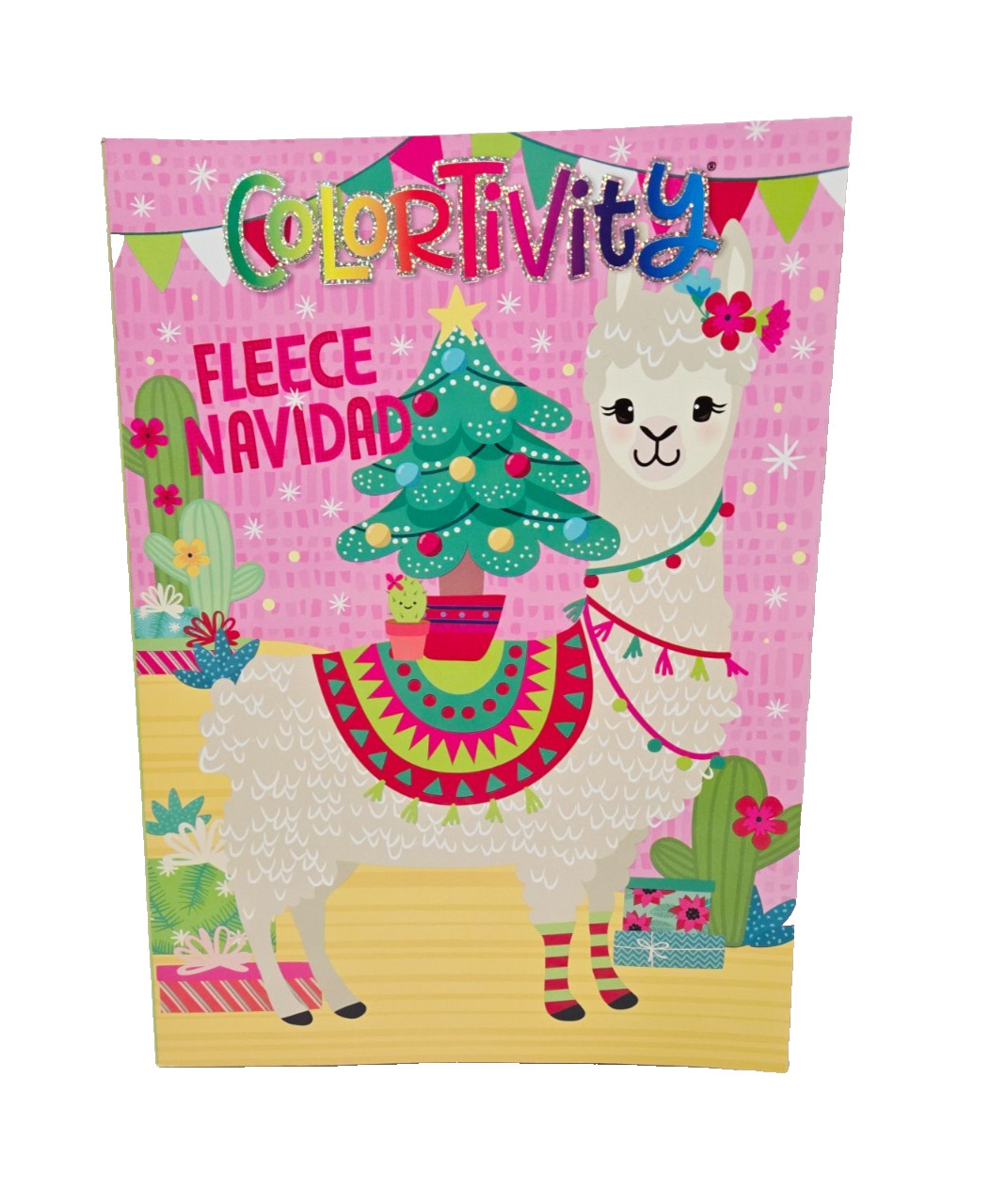 COLORTIVITY CHRISTMAS LLAMA FLEECE NAVIDAD NEW COLORING & ACTIVITY BOOK FOR KIDS