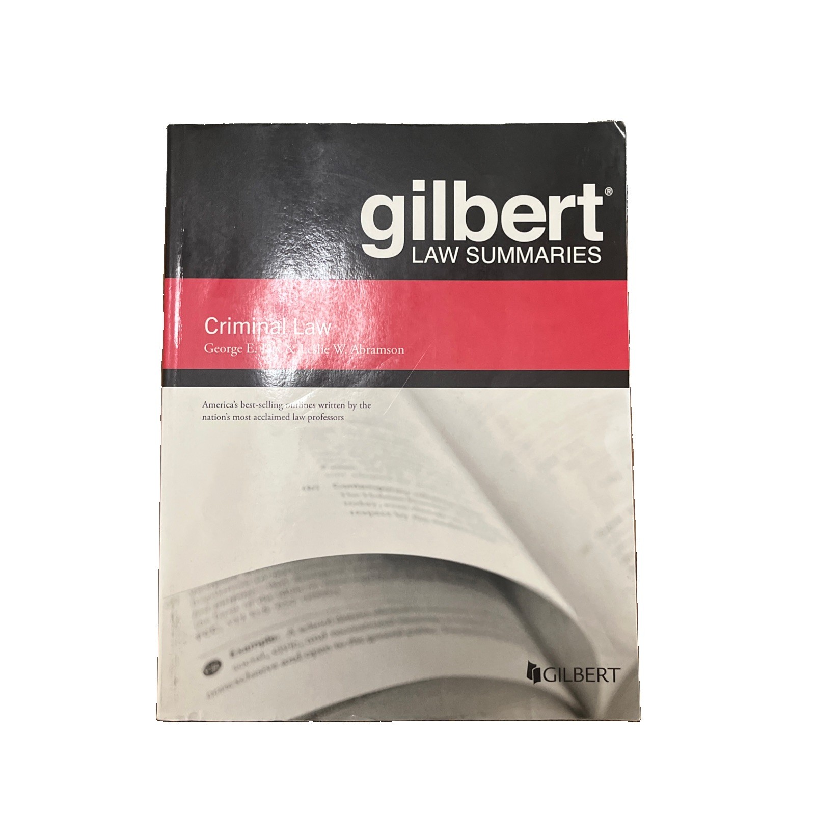 GILBERT LAW SUMMARY ON CRIMINAL LAW (GILBERT LAW SUMMARIES) BY George Dix