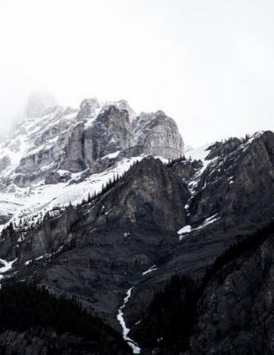Snow Mountain Notebook: Notebook Journal 8.5 X 11 202 Lined Pages