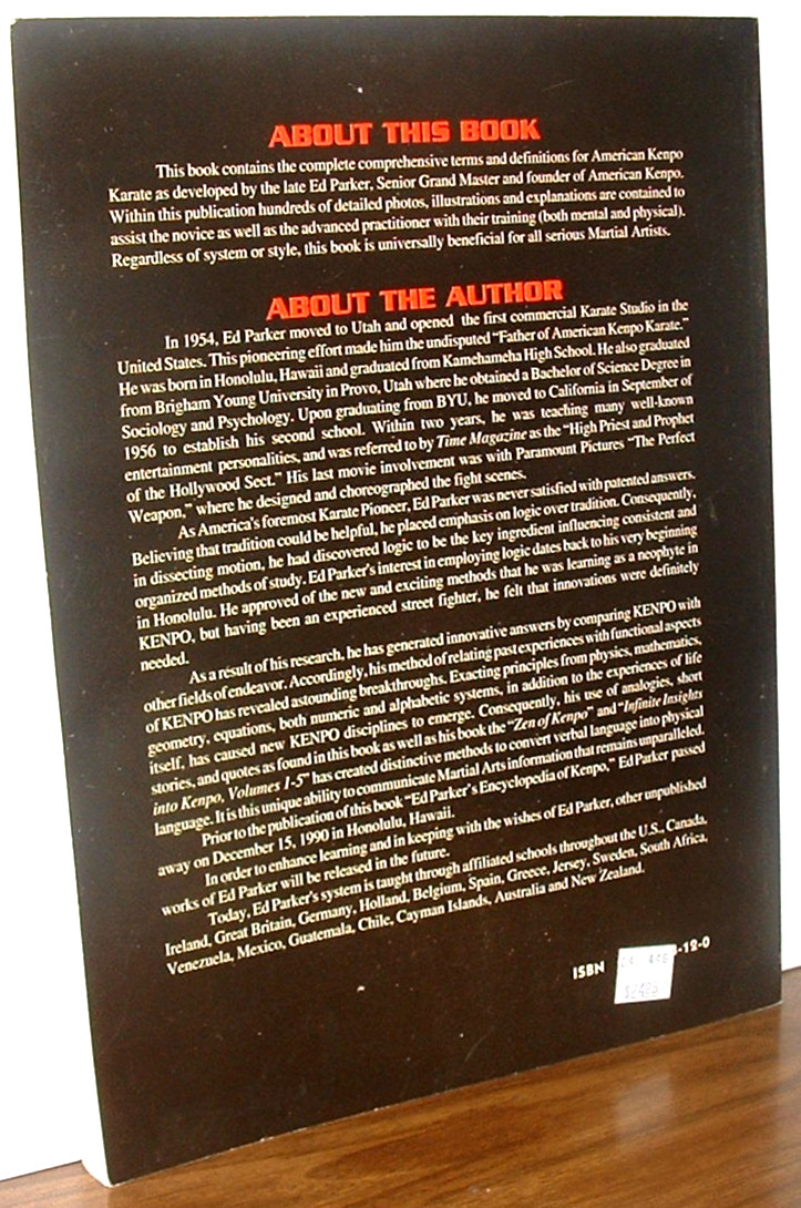 Ed Parker’s Encyclopedia of Kenpo Version 1.0 1st edition NFINE NEAR BRAND NEW