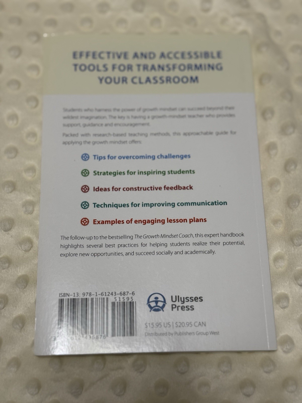 Ulysses Press Growth Mindset Playbook Brock Hundley Paperback Self-Help