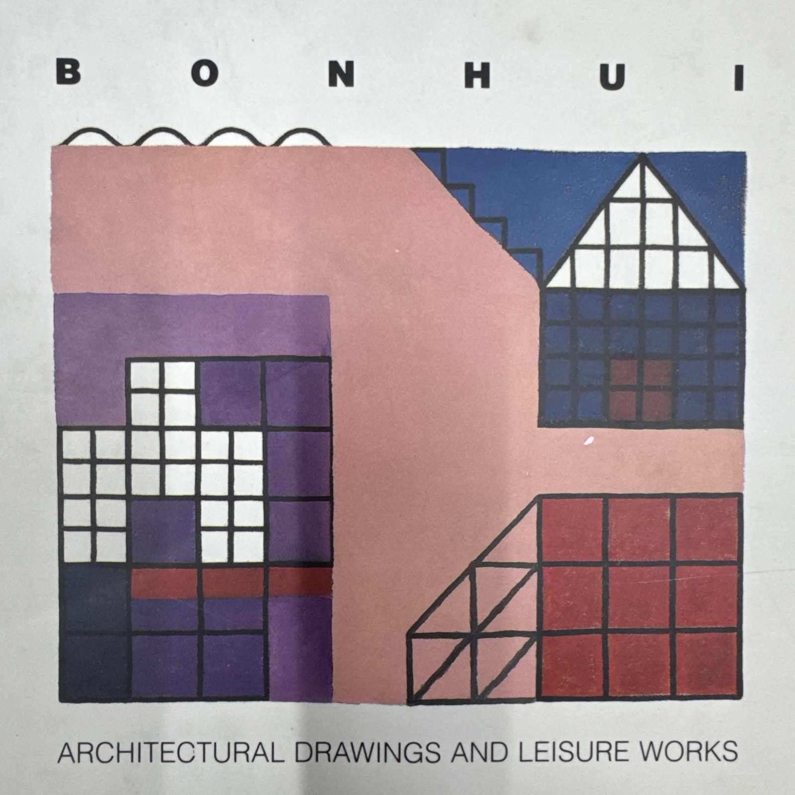 BONHUI Architectural Drawings and Leisure Works SIGNED 1990 Hardcover