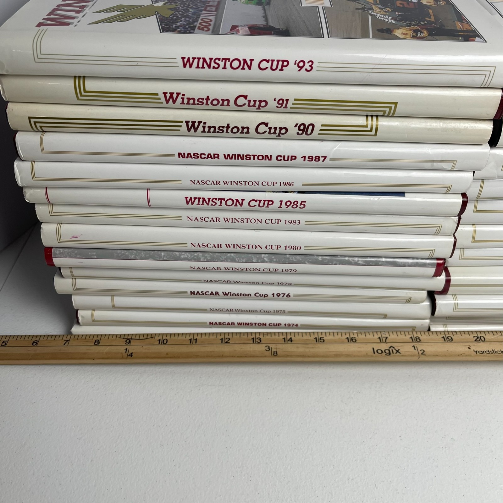 Massive Lot of Nascar Winston Cup and Misc Hardcover Books Collectible VTG (26)