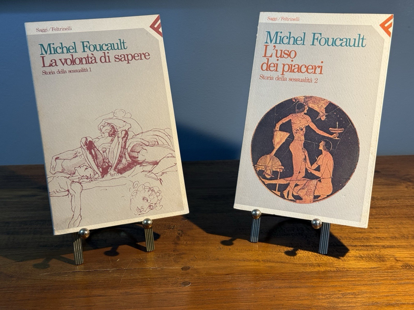 2 Michel Foucault Storia Della Sessualita Vol. 1 & 2 Feltrinelli 1984 Books 🇮🇹