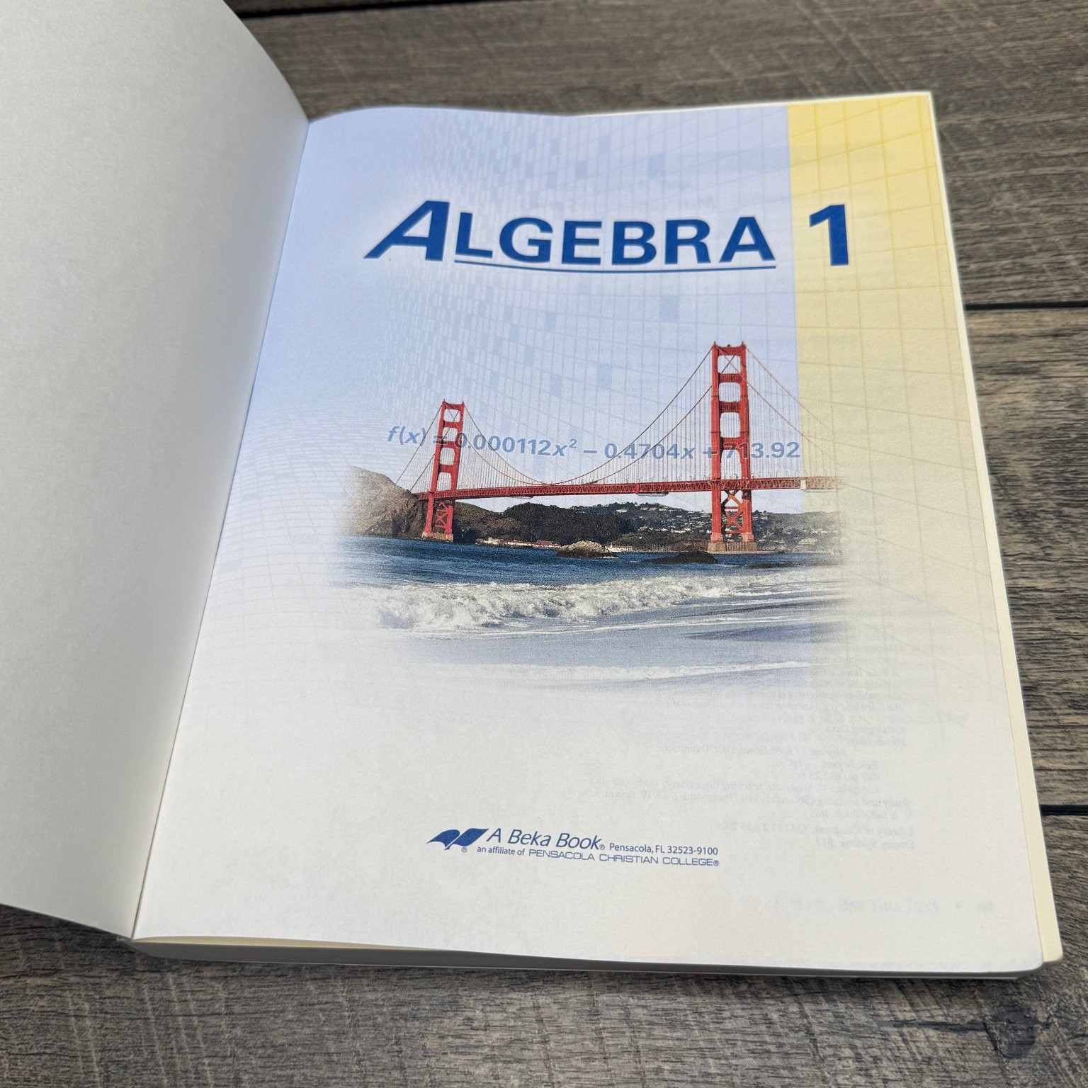 Abeka Algebra 1 Math Text 2015 First Edition