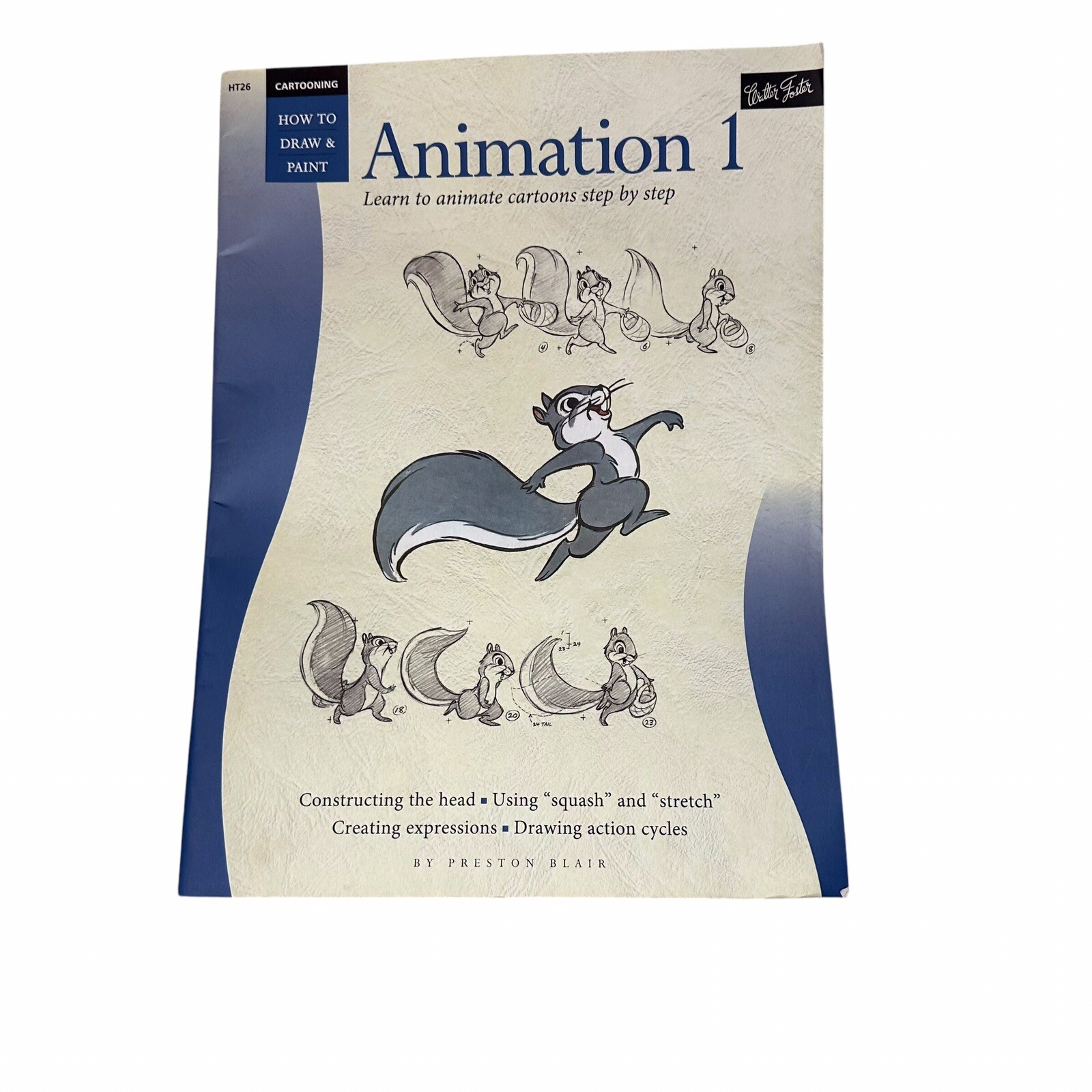 Animation 1 Preston Blair 2003 Walter Foster Paperback Cartoon Instruction