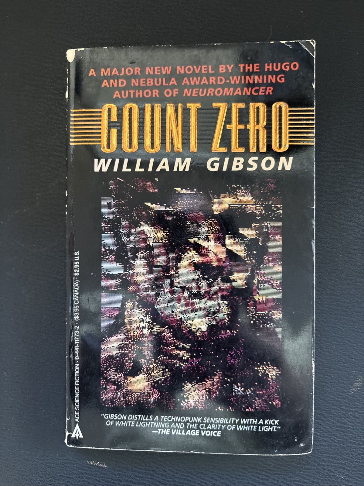 Count Zero by William Gibson 1987 1st Ace Printing PB Foil Cover Cyberpunk SF