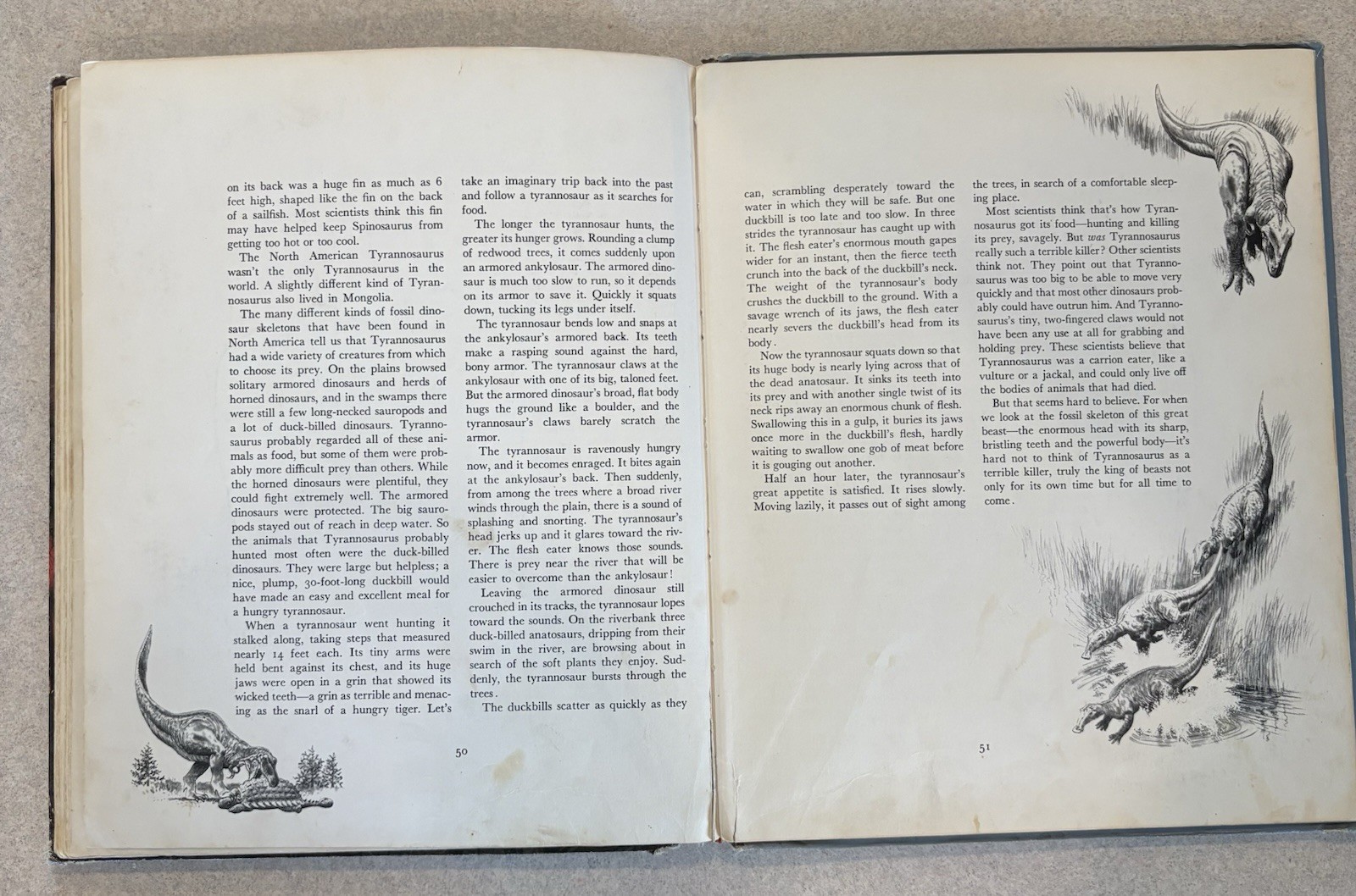Album of Dinosaurs by Tom McGowen (1972, Hardcover) FIRST PRINTING