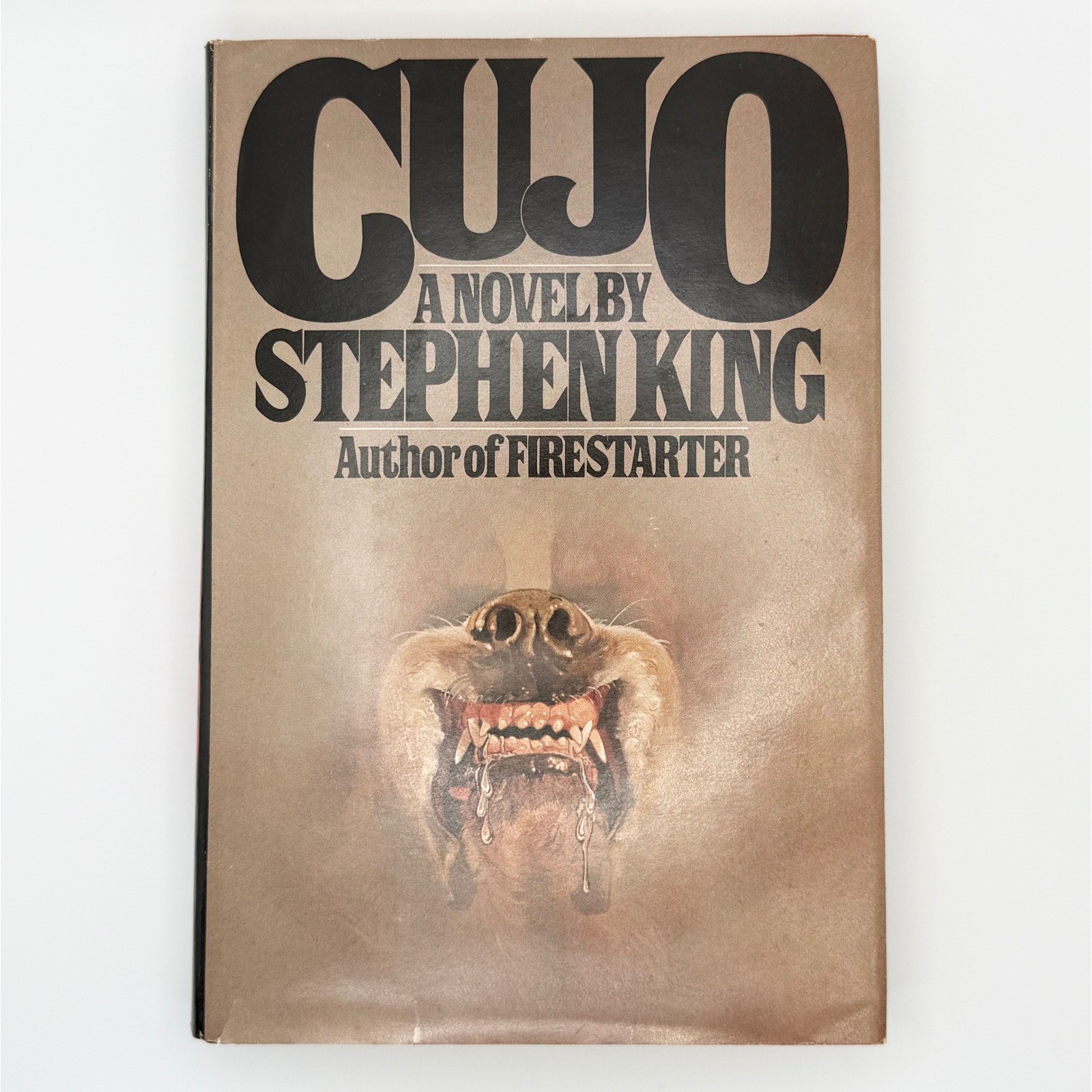 Cujo by Stephen King 1981 BCE Hardcover DJ Viking Horror Novel READ