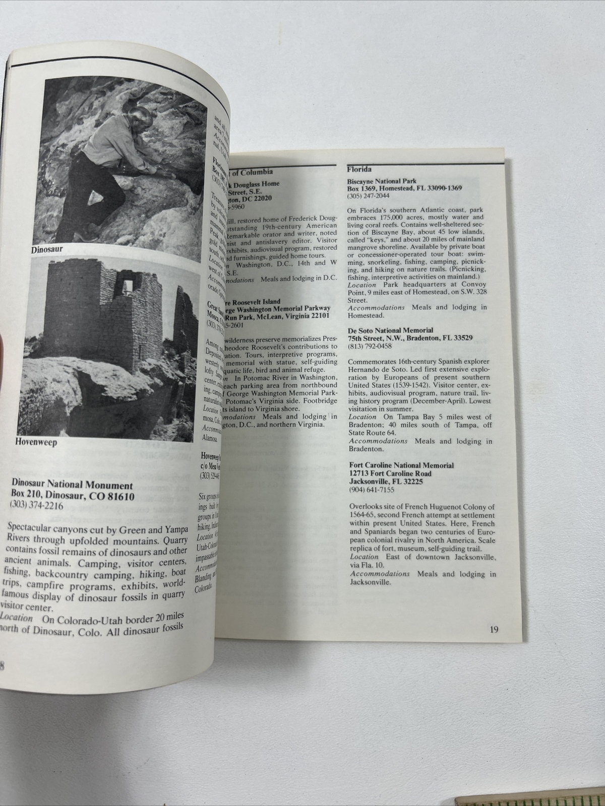 National Parks : Lesser Known Areas – Office Of Public Affairs (Pamphlet, 1985)