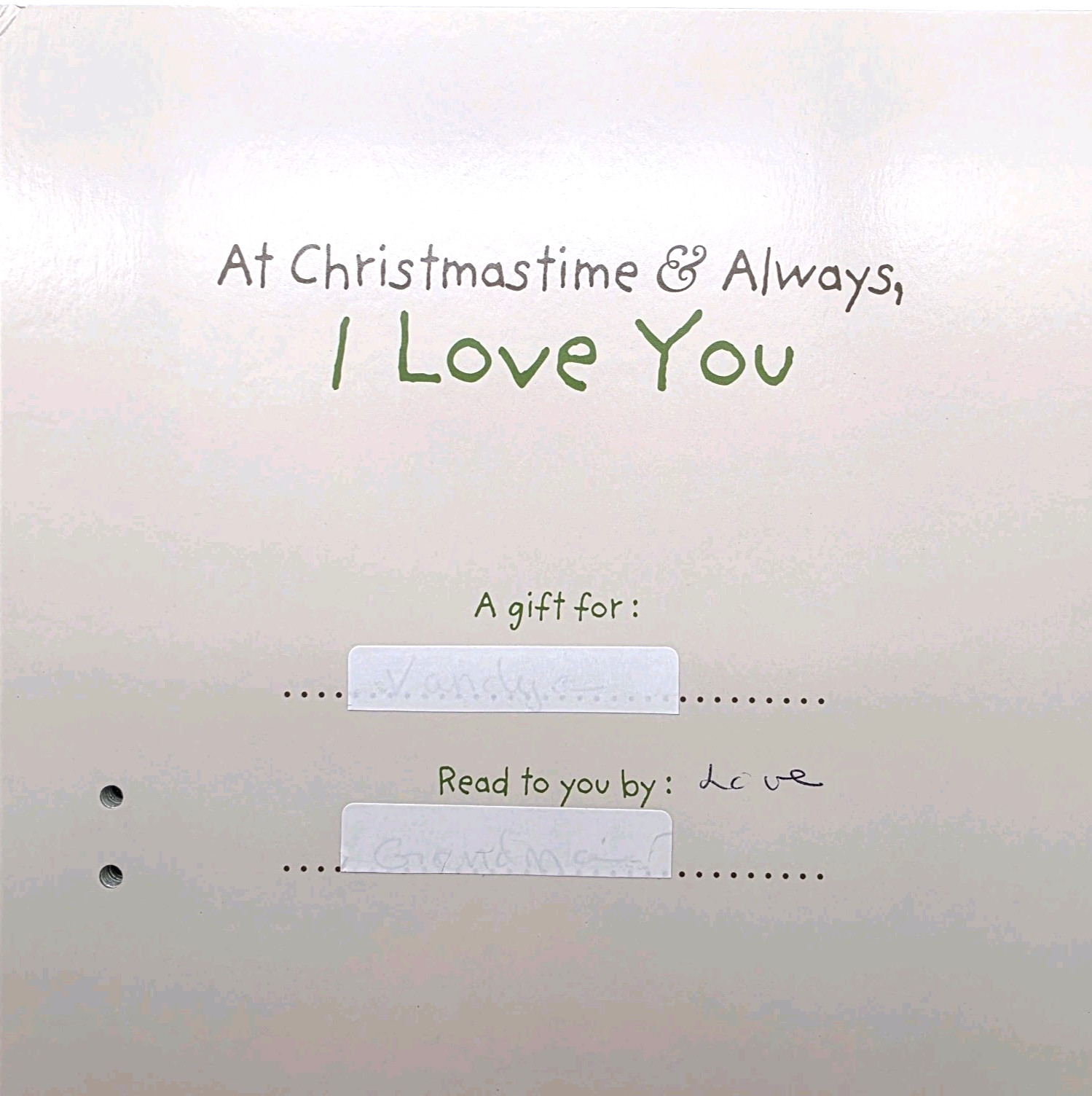 HALLMARK At Christmastime & Always I Love You Recordable Storybook Holiday RESET