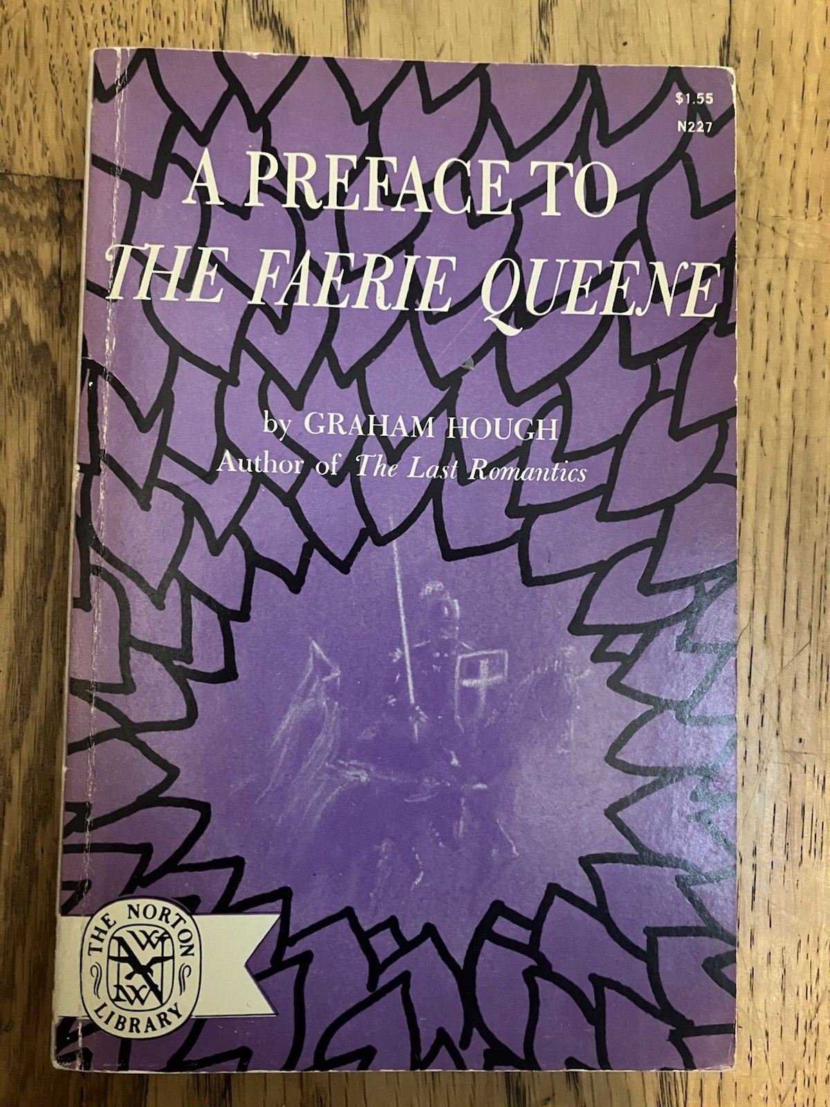 A Preface to The Faerie Queene Graham Hough Paperback 1963 Vintage Used Norton