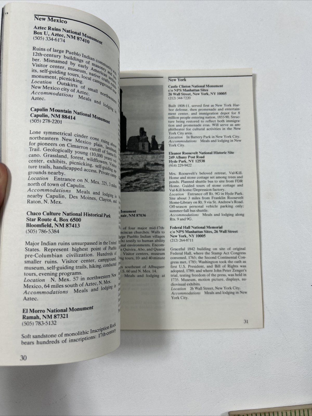 National Parks : Lesser Known Areas – Office Of Public Affairs (Pamphlet, 1985)