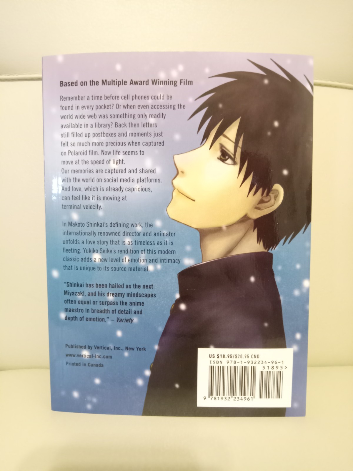 5 Centimeters Per Second Book Anime Manga Makoto Shinkai