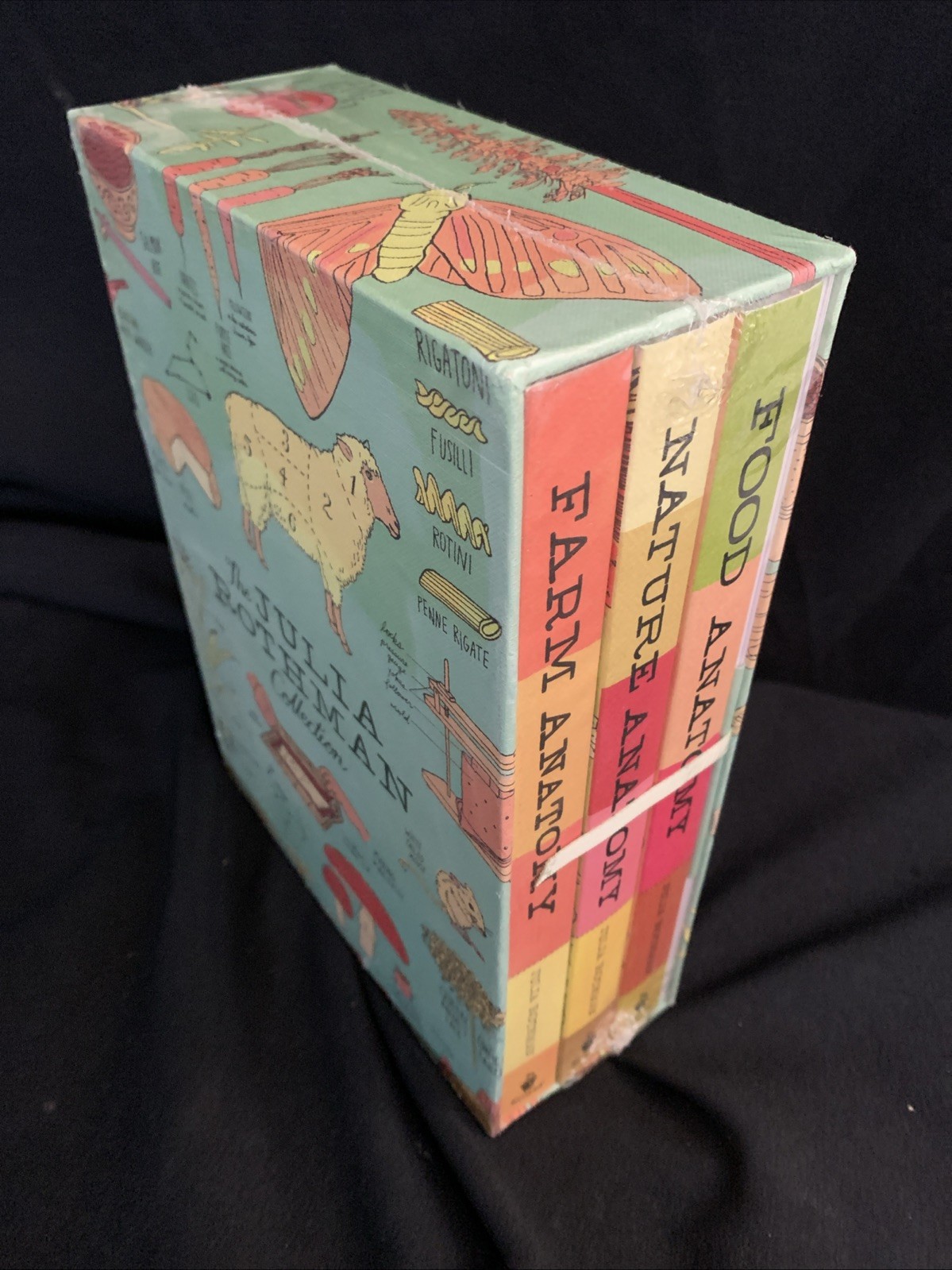 CLEAN NEW SEALED FRESH! Julia Rothman Collection 3 Book Box Set NATURE FARM FOOD