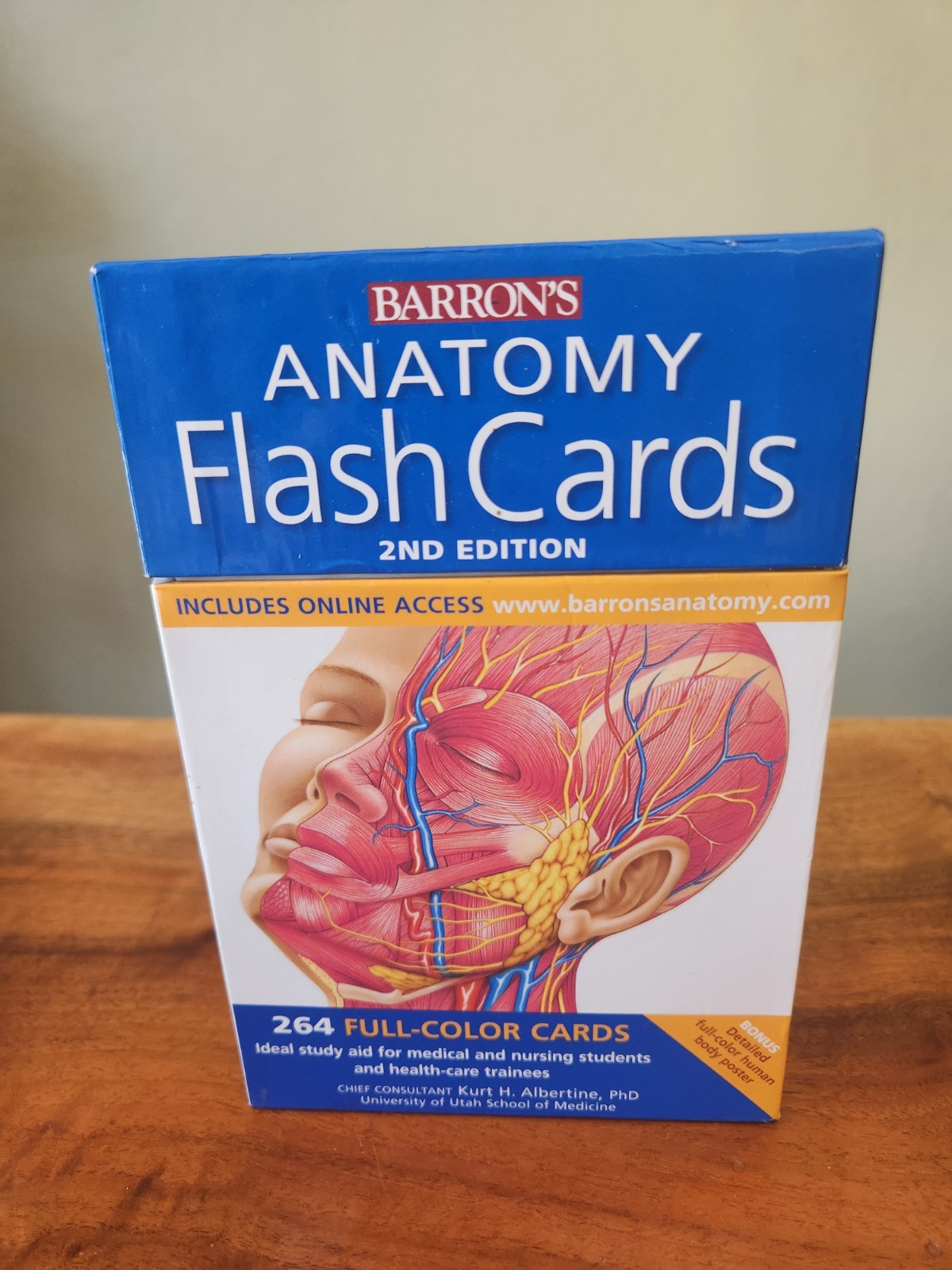 Barron’s Anatomy Flash Cards by Kurt Albertine (2008, Cards,Flash Cards)