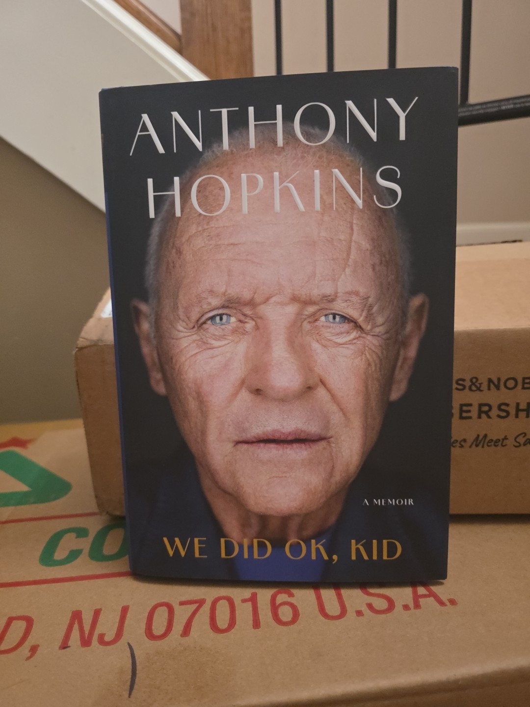 Anthony Hopkins WE DID OK, KID Signed 1st Edition Hardcover Book Autographed