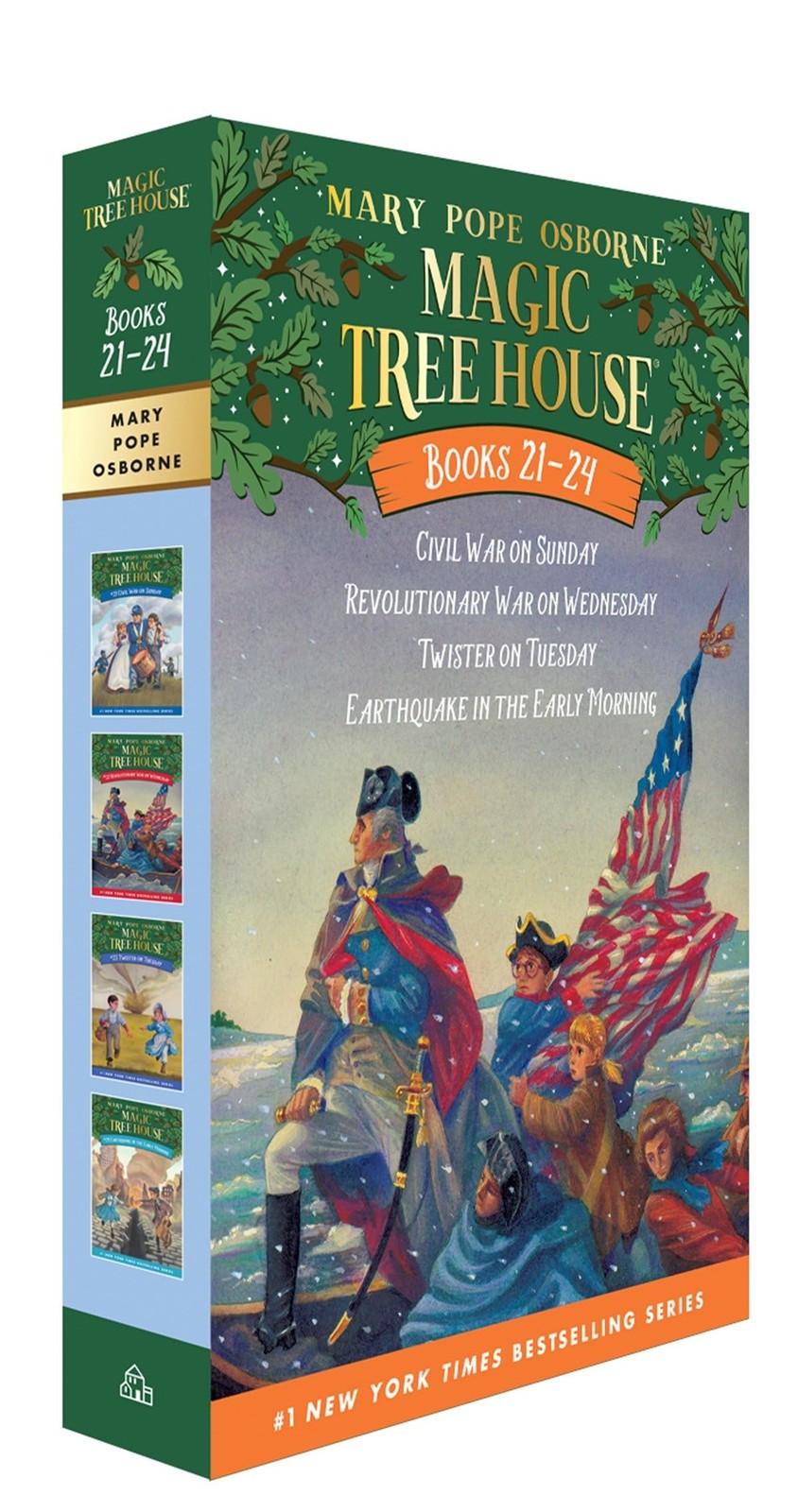 Magic Tree House Books 21-24 Boxed Set: Civil War on Sunday; Revolutionary W…