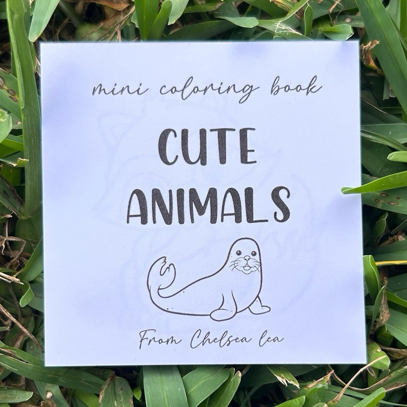 Cute Animals Mini Coloring Book