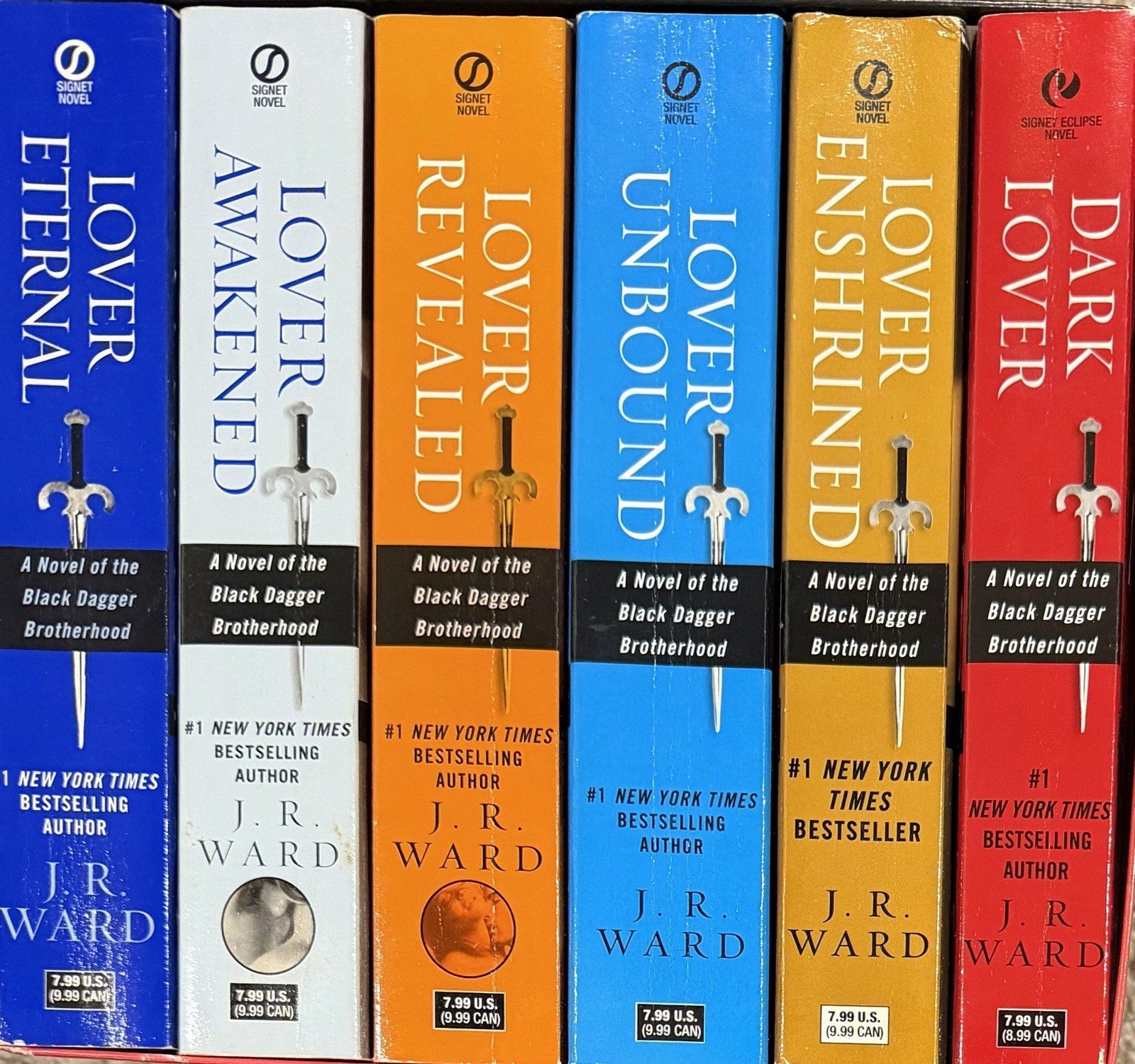 J.R. Ward Black Dagger Brotherhood, boxed set: Dark Lover, Lover Eternal + +