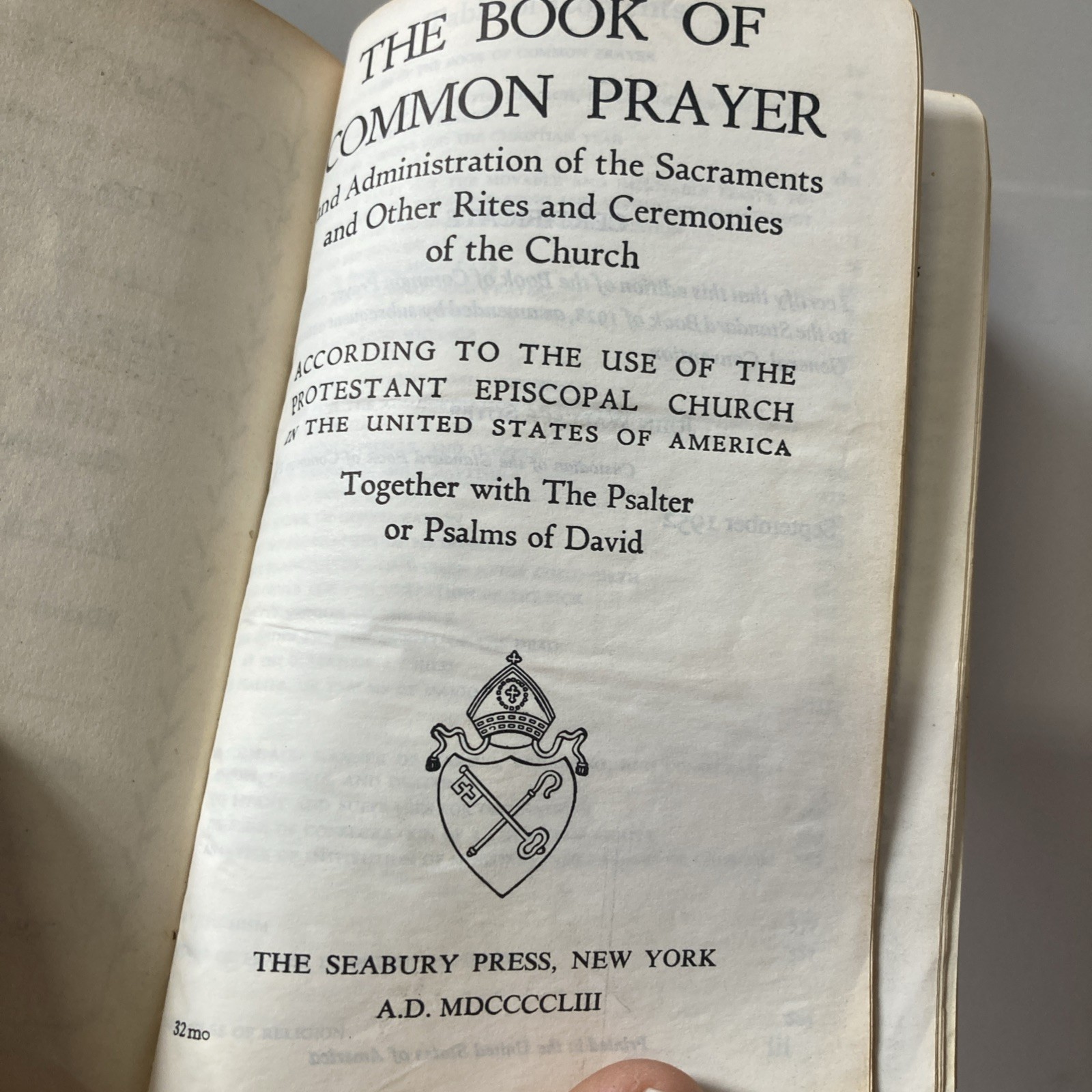 The Book of Common Prayer (Seabury Press, Imitation Leather, 1952)