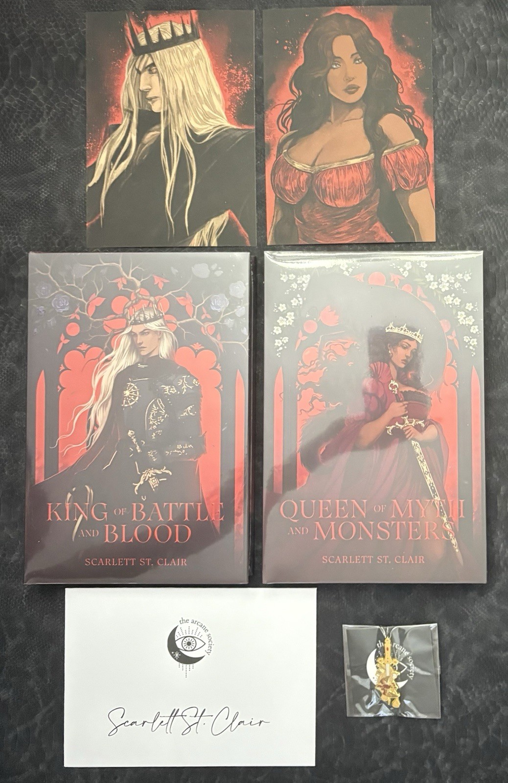 Arcane Society King of Battle and Blood Scarlett St. Clair REVERSIBLE STENCILED