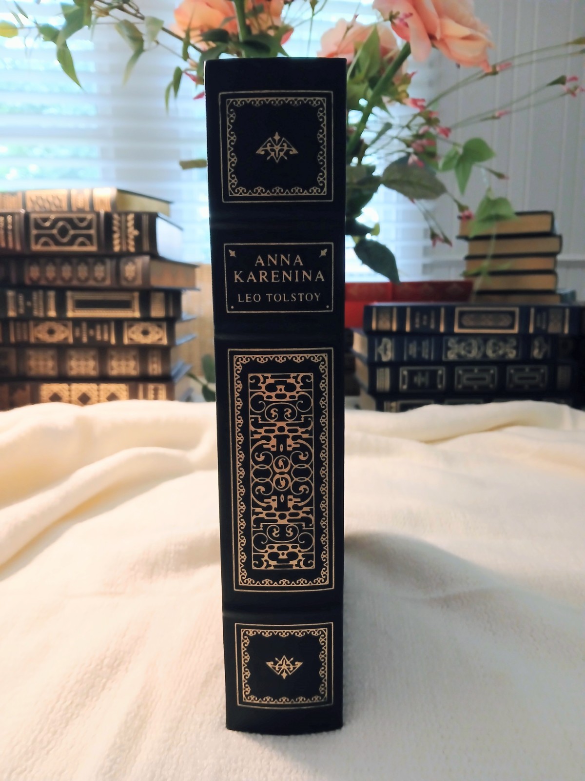 Franklin Library-Anna Karenina by Leo Tolstoy-Illustrated Hardcover 22K Gold Pgs