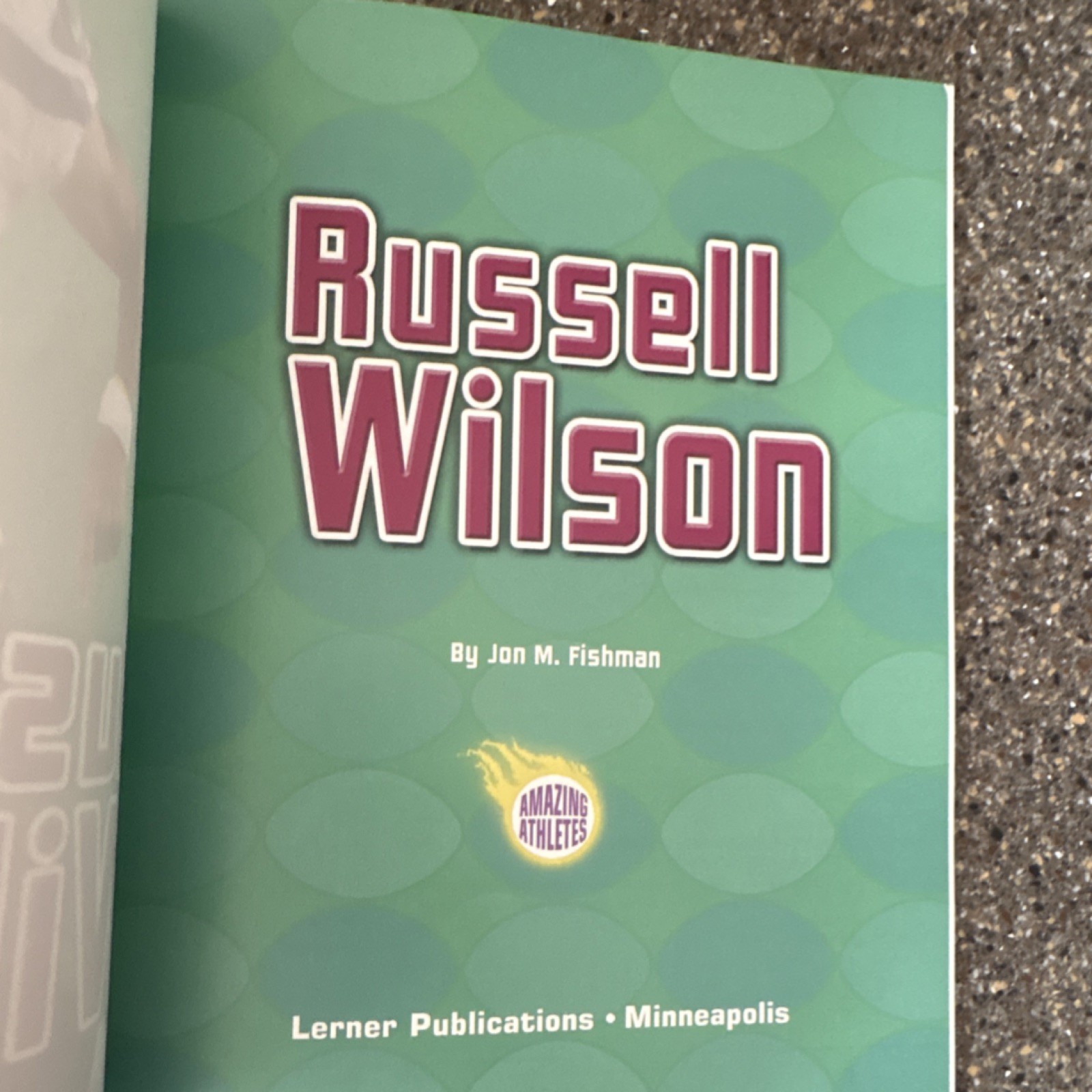 Russell Wilson by Jon M. Fishman Paperback 2014 Sports Football Series
