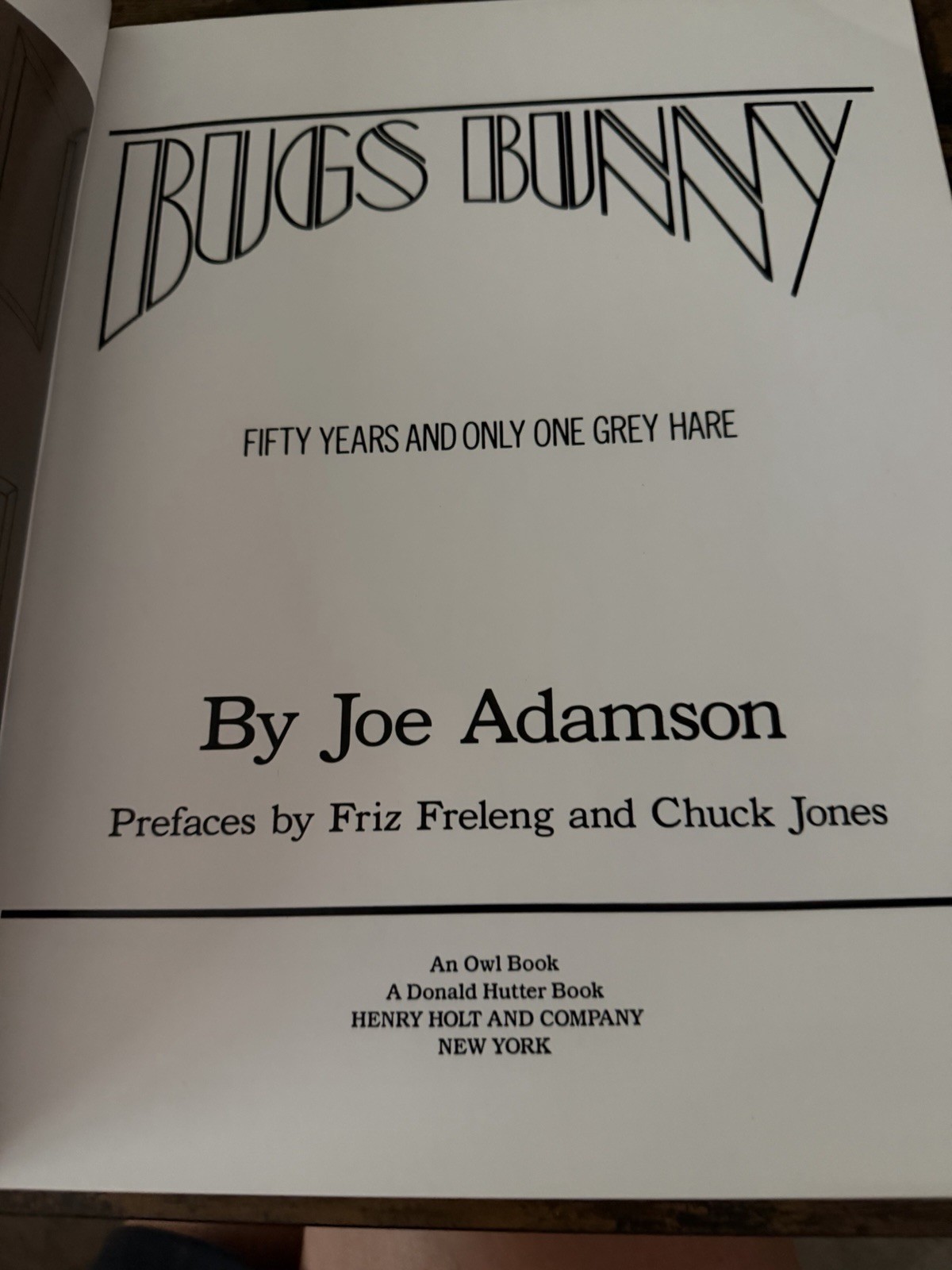 Bugs Bunny 50 Years and Only One Grey Hare 1991 1st Ed Softcover Mel Blanc Jones