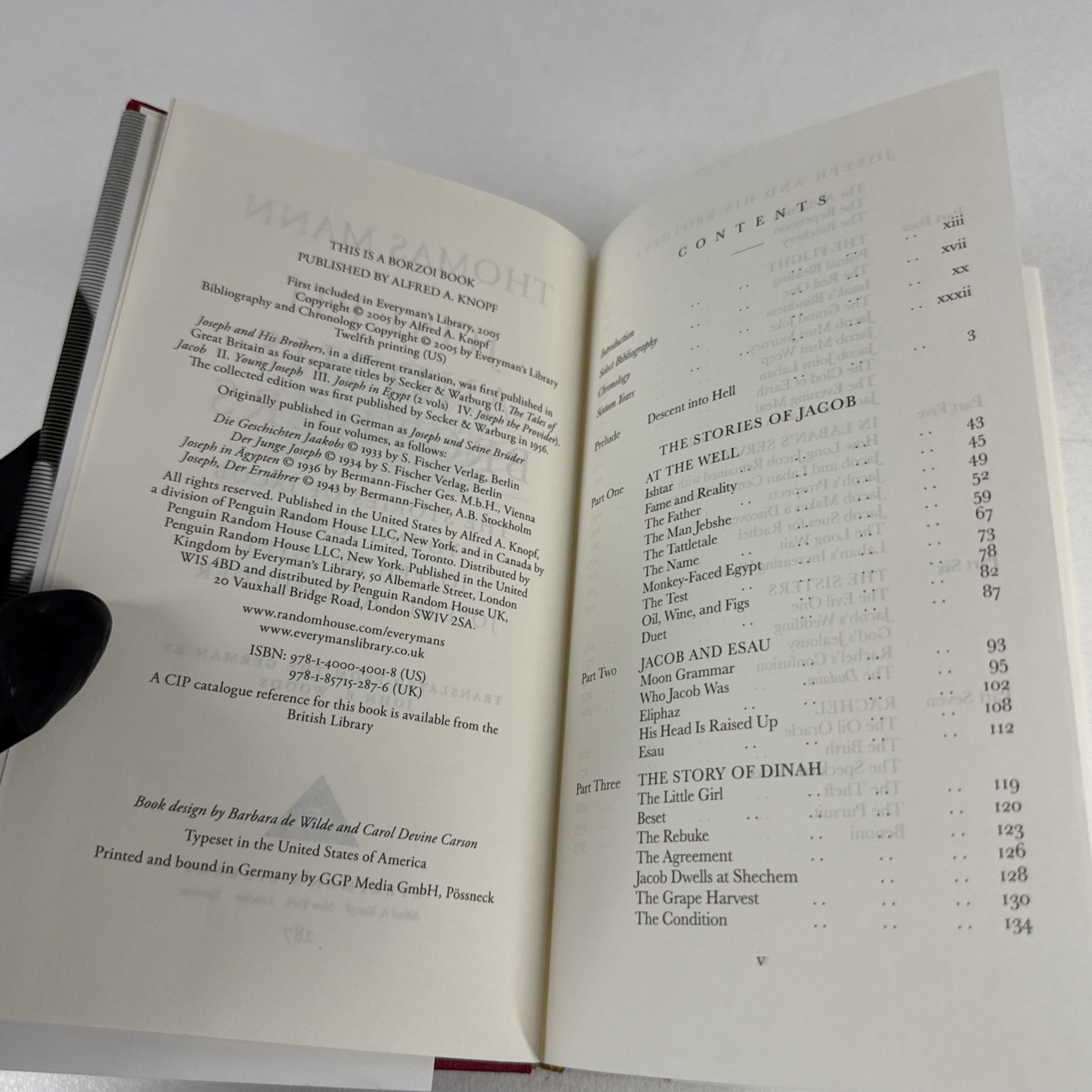 Joseph and His Brothers Thomas Mann Everyman’s Library Hardcover DJ 2005