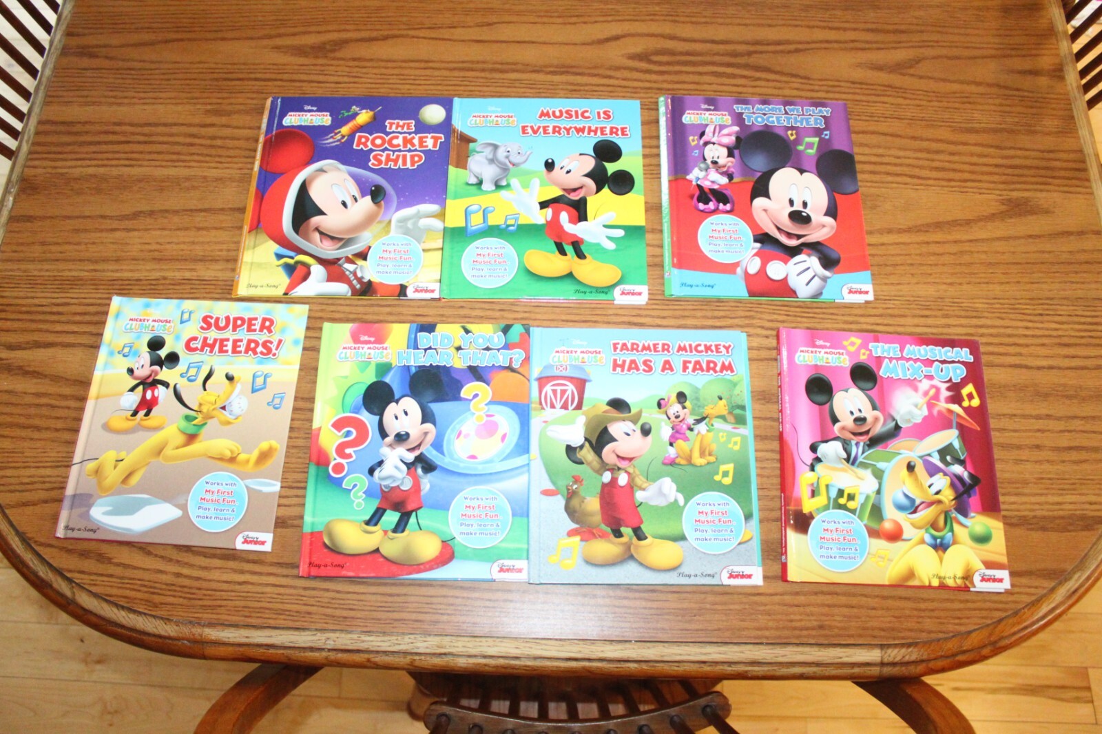 7 My First Music Fun Mickey Mouse Clubhouse Disney Jr Picture Books ONLY Lot