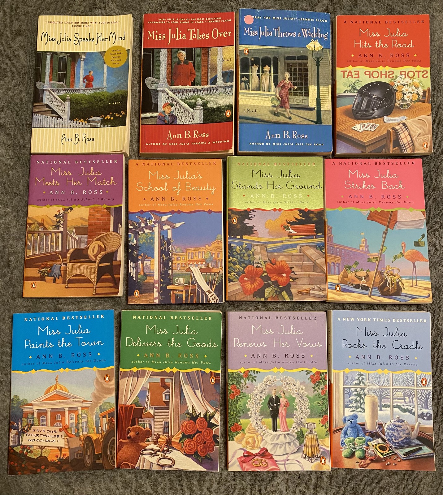 Lot of Miss Julia Books, First 12 in the series, Soft cover, Ann B. Ross