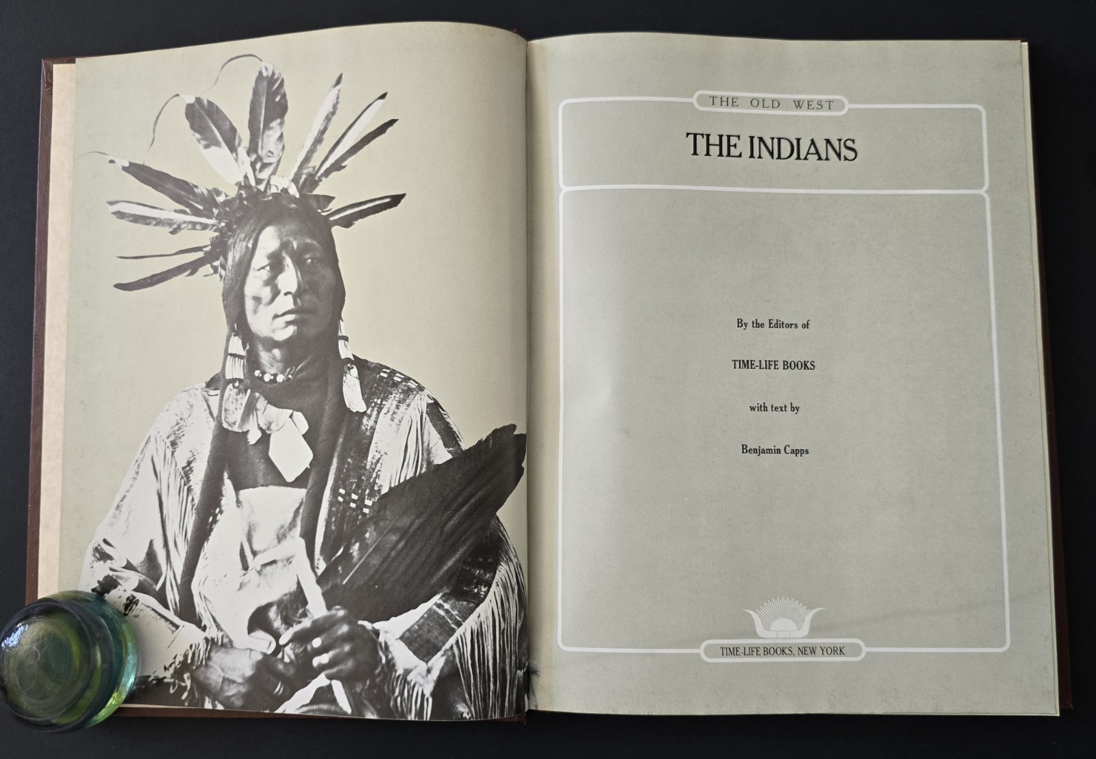 Time Life Books The Old West Indians 1975 Faux Leather Cover Western History VG+