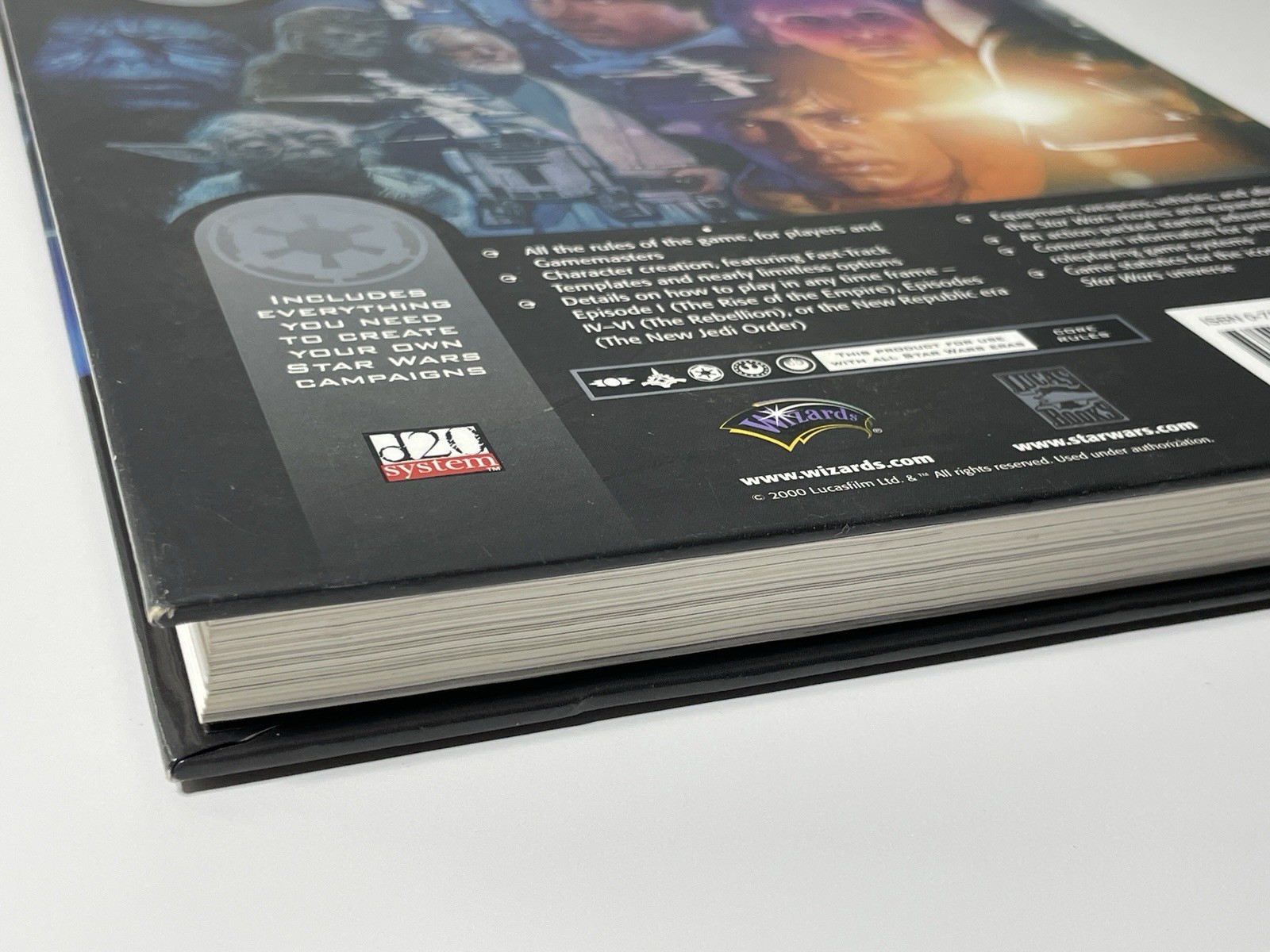 Wizards of the Coast Star Wars Roleplaying Game Core Rulebook 2000 TSR11793