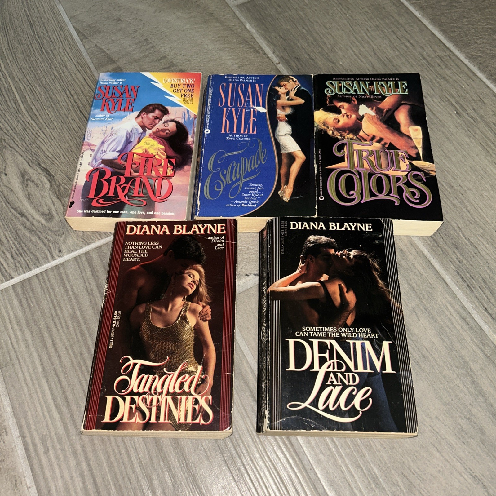 Vintage Diana Palmer (Writing As Susan Kyle And Diana Blayne) Paperbacks