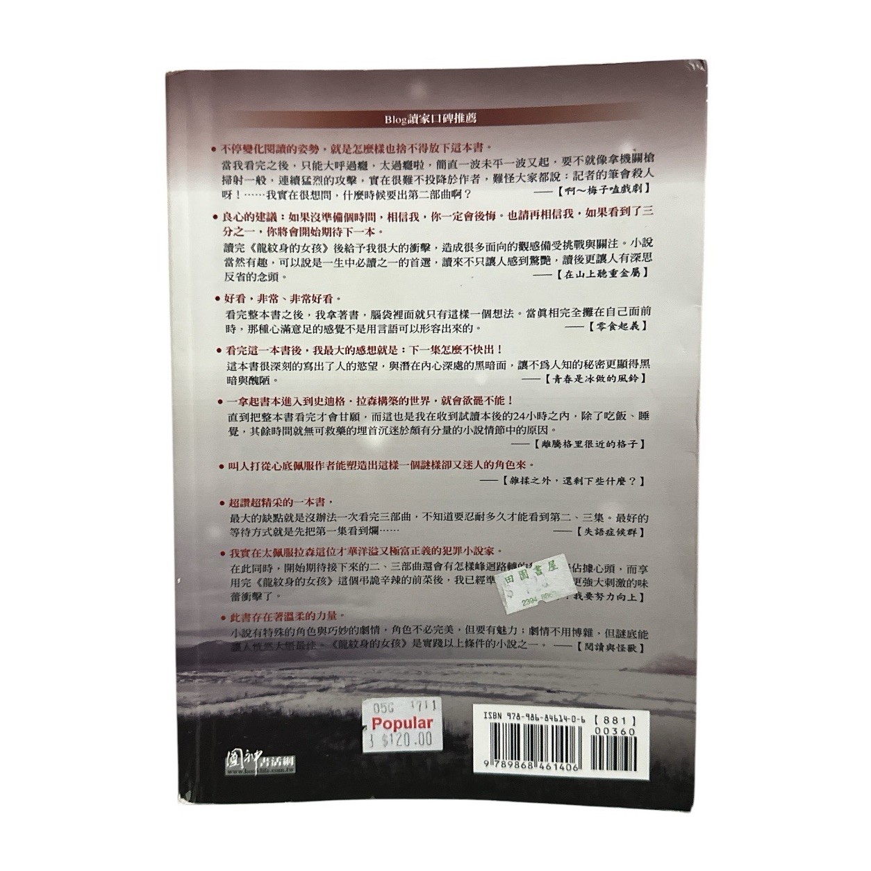 The Girl with Dragon Tattoo Chinese Edition Millennium Stieg Larsson Paperback