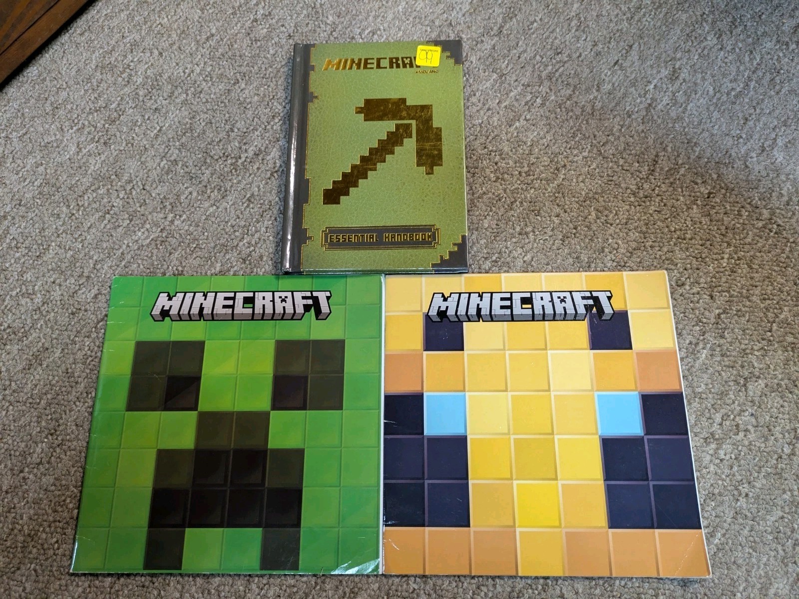 Lot Of 3 Minecraft Books – Essential Handbook, Buzzing Beehive, Beware Creeper