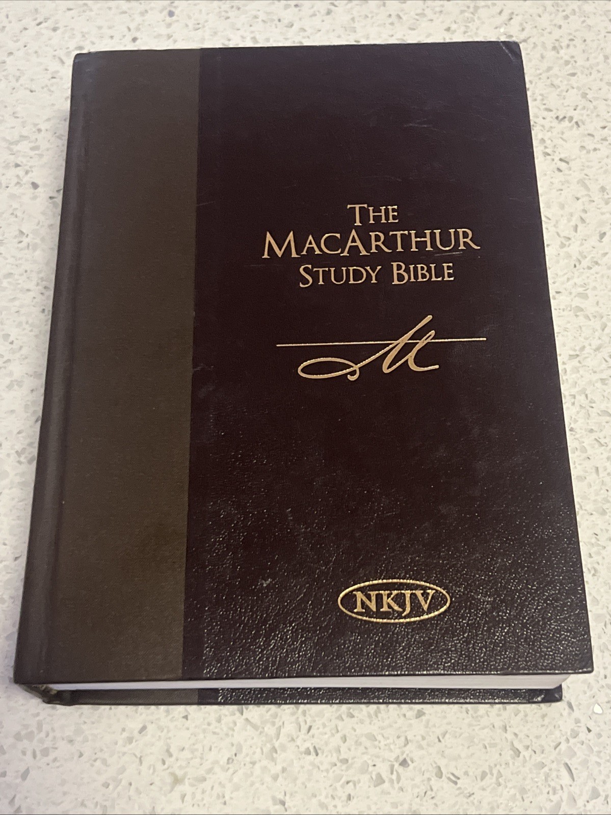 MacArthur Study Bible NKJV by John MacArthur 1997 Hardcover Vintage 90s Revised