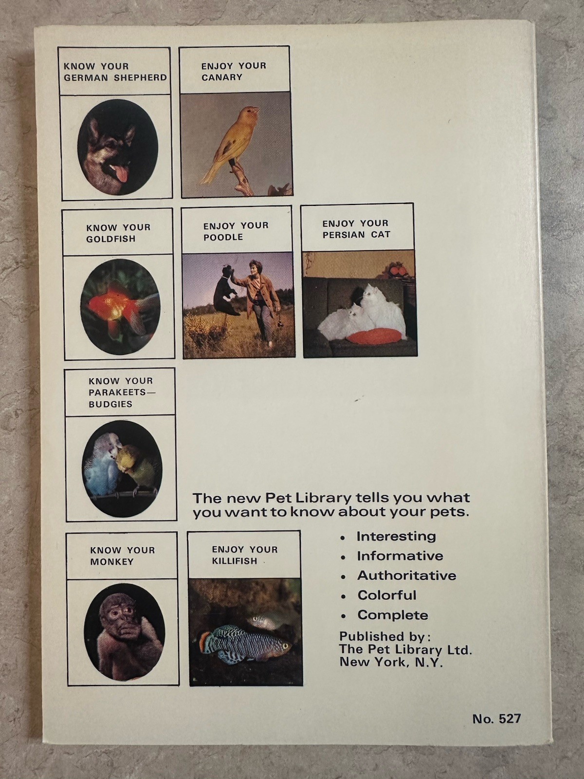 Know Your Lovable Mutt by Earl Schneider Vintage PB The Pet Library LTD 527