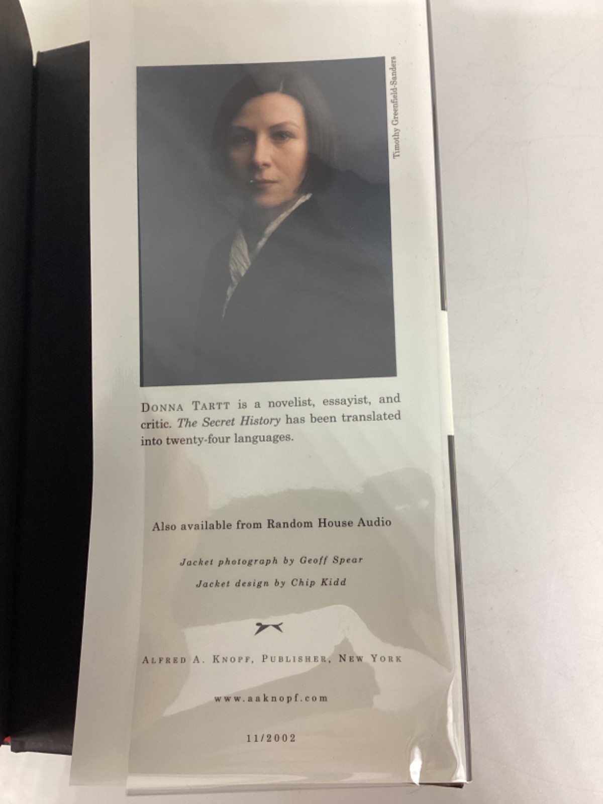 Donna Tartt “The Little Friend” Signed First Edition, 1st Printing. 2002. FINE!