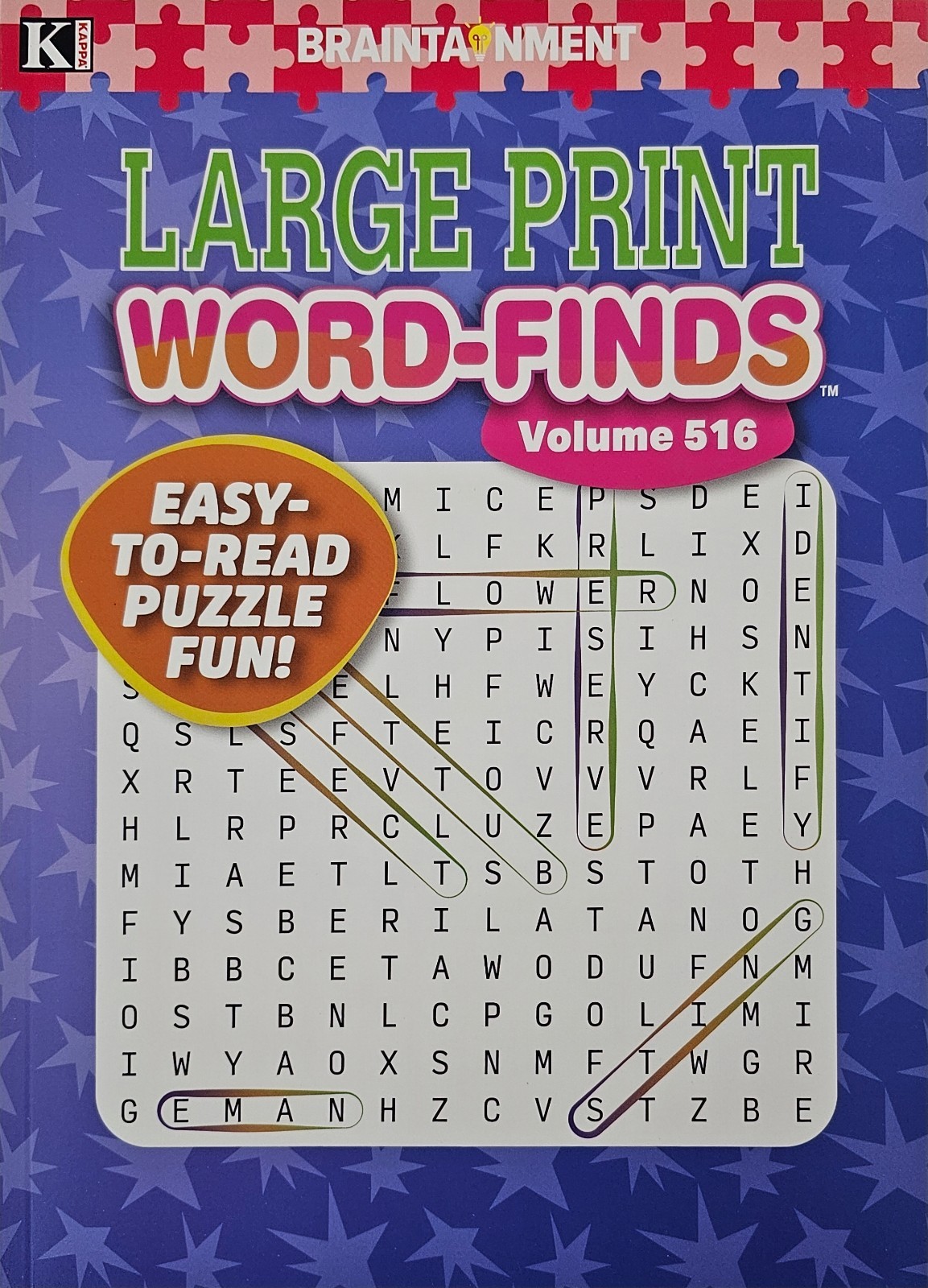 5 New Large Print Word-Finds Puzzle Books Kappa Games Vol #474-516~ Search,Hunt