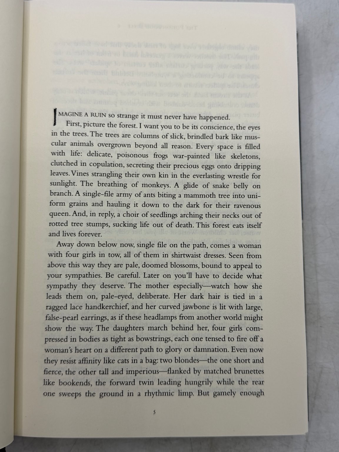 Poisonwood Bible Barbara Kingsolver 1998 First Edition HarperCollins Novel