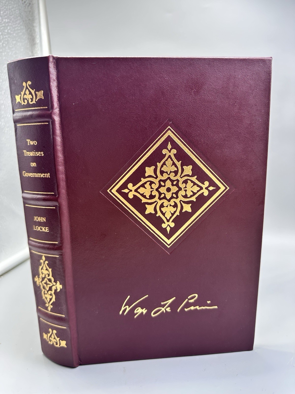 Two Treatises on Government by John Locke Library of American Freedoms Leather