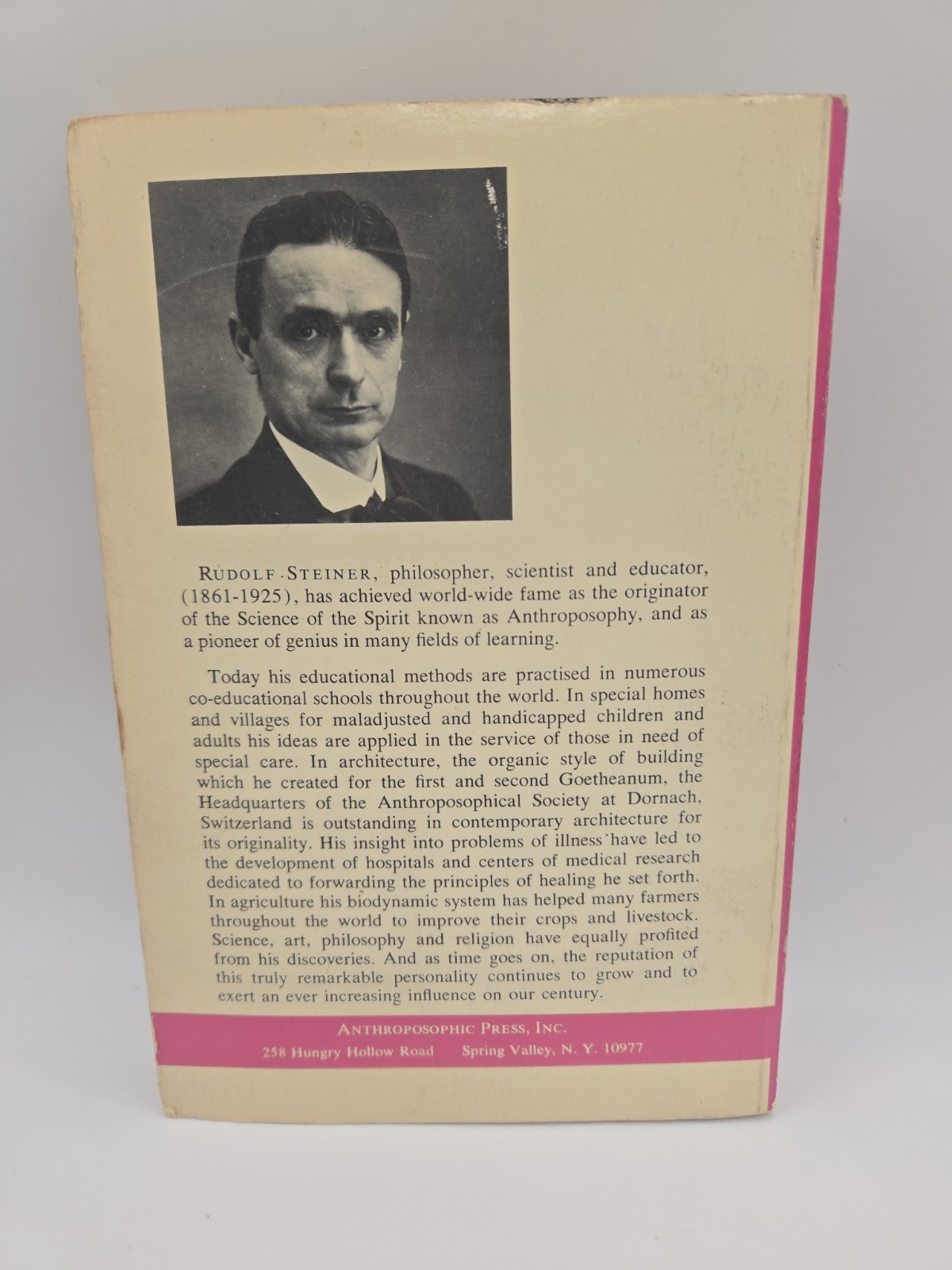 Christianity as Mystical Fact By Rudolf Steiner 1972 Second Edition PB G-536