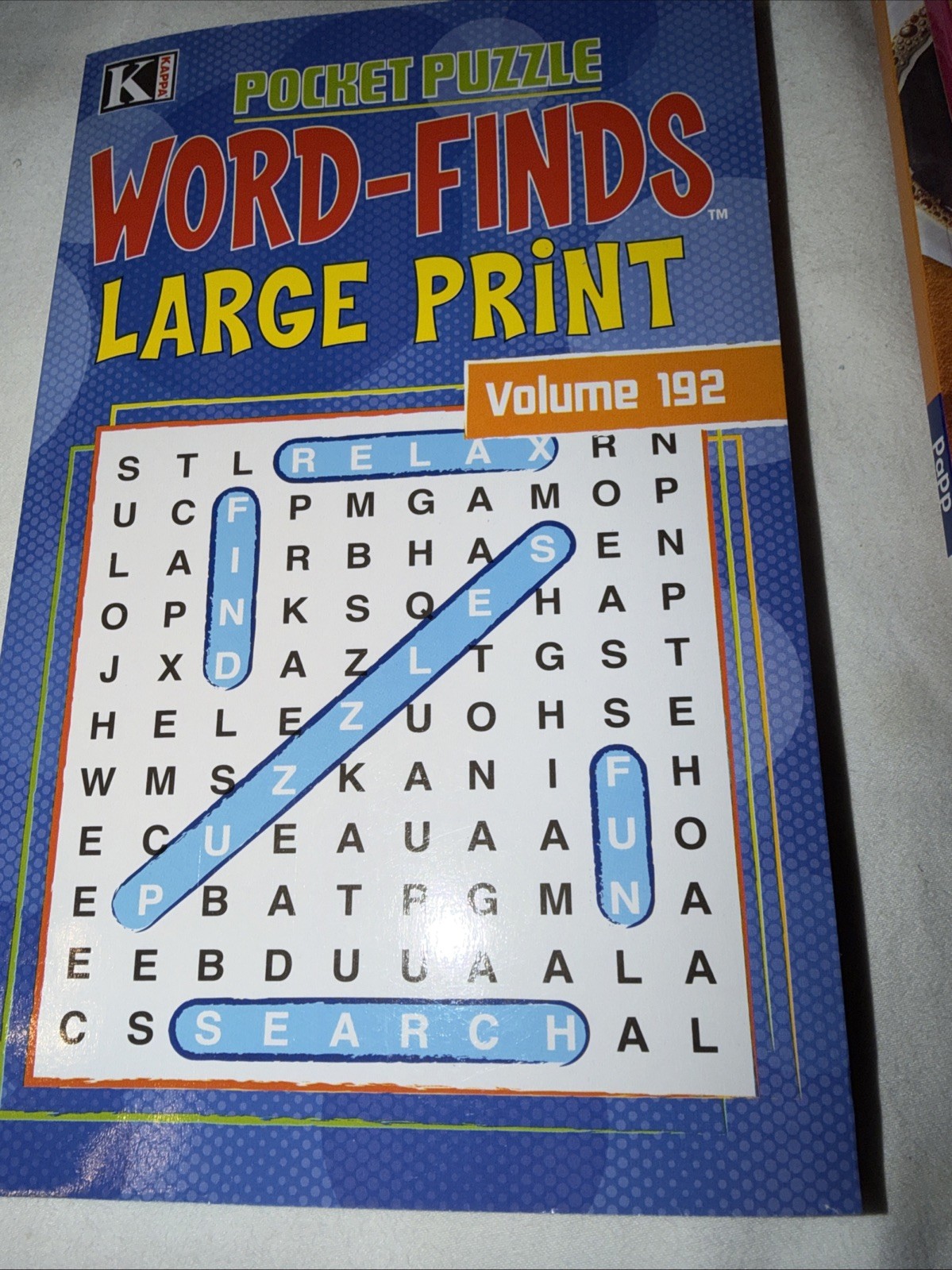 KAPPA Word-Find Pocket Puzzle Volume 192 Pages 130 W/ 58 Puzzles Large Print NEW