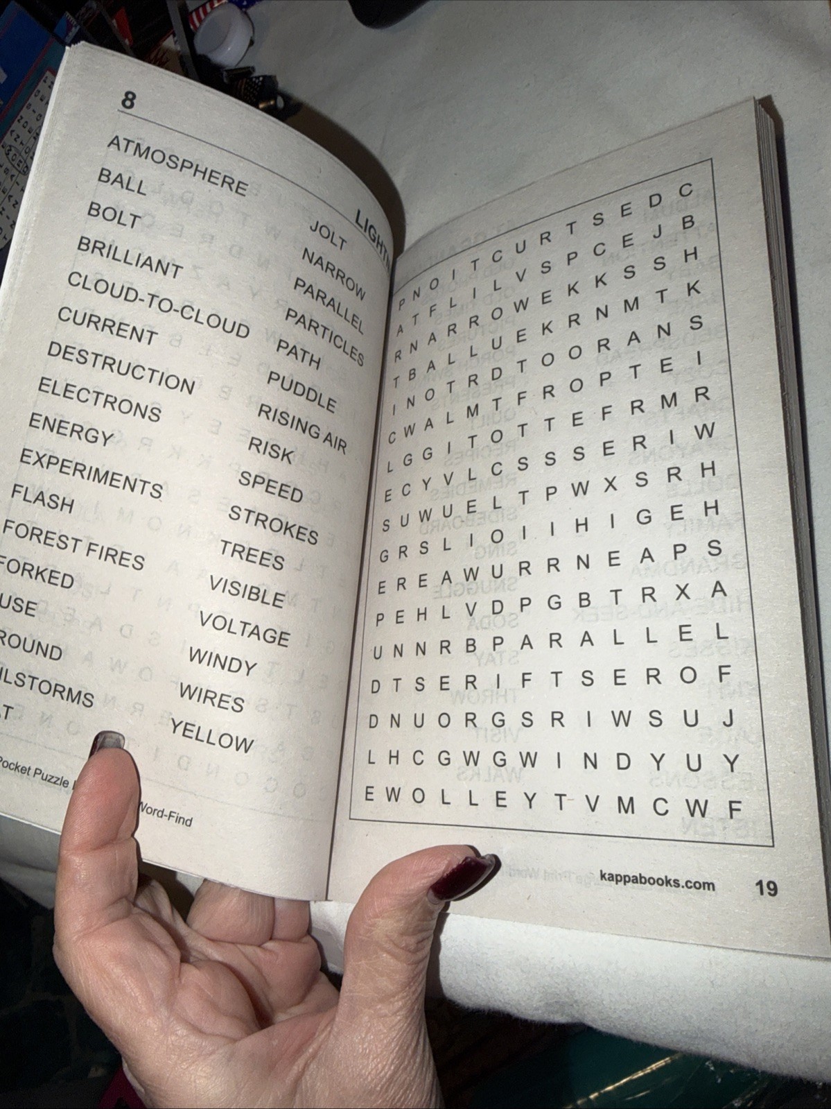KAPPA Word-Find Pocket Puzzle Volume 192 Pages 130 W/ 58 Puzzles Large Print NEW